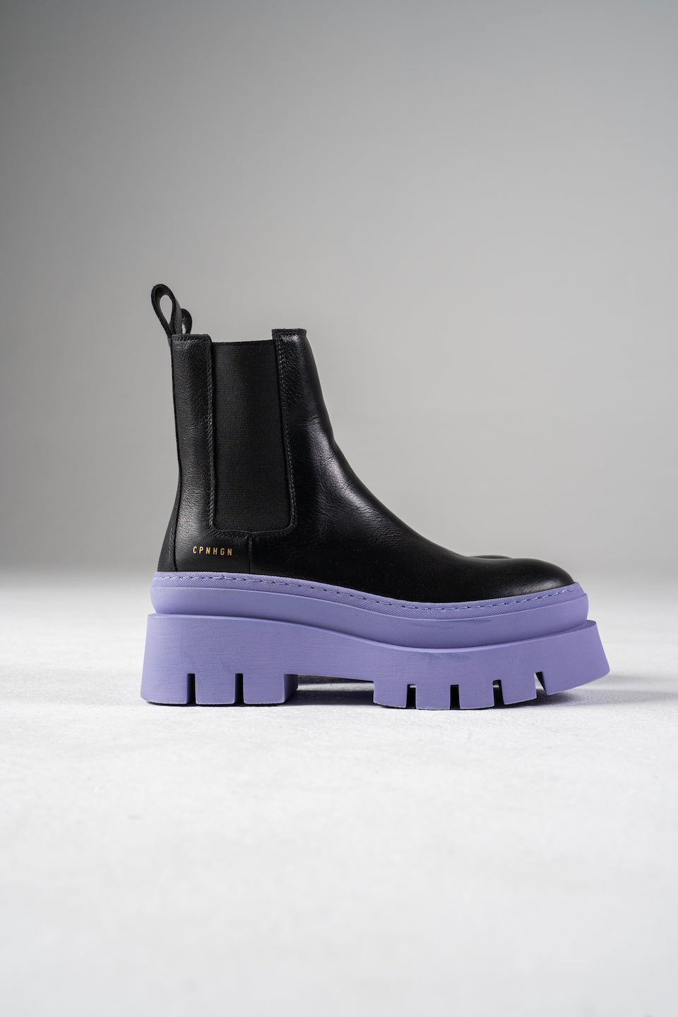 Vitello Black Lilac Chelsea Boots CPH686_LILAC - 4