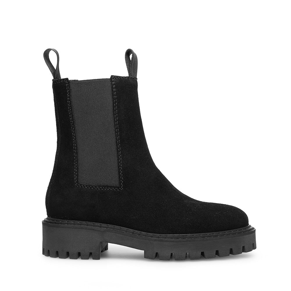Daze Black Suede Chelsea Boots LAST1286 -1