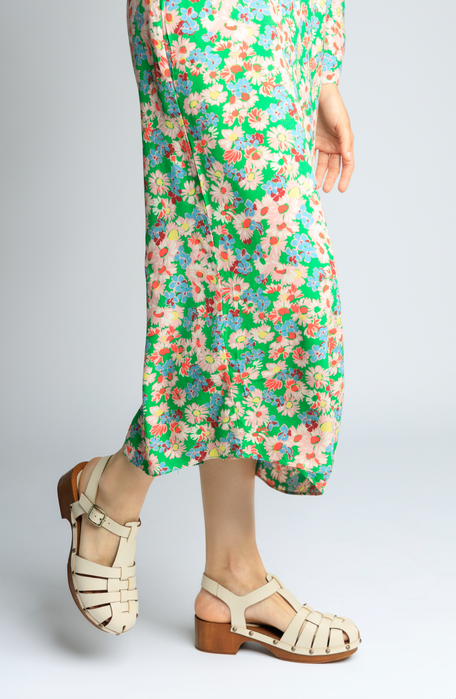 Emmi Milk Leather Clogs EMMI-MILK - 11