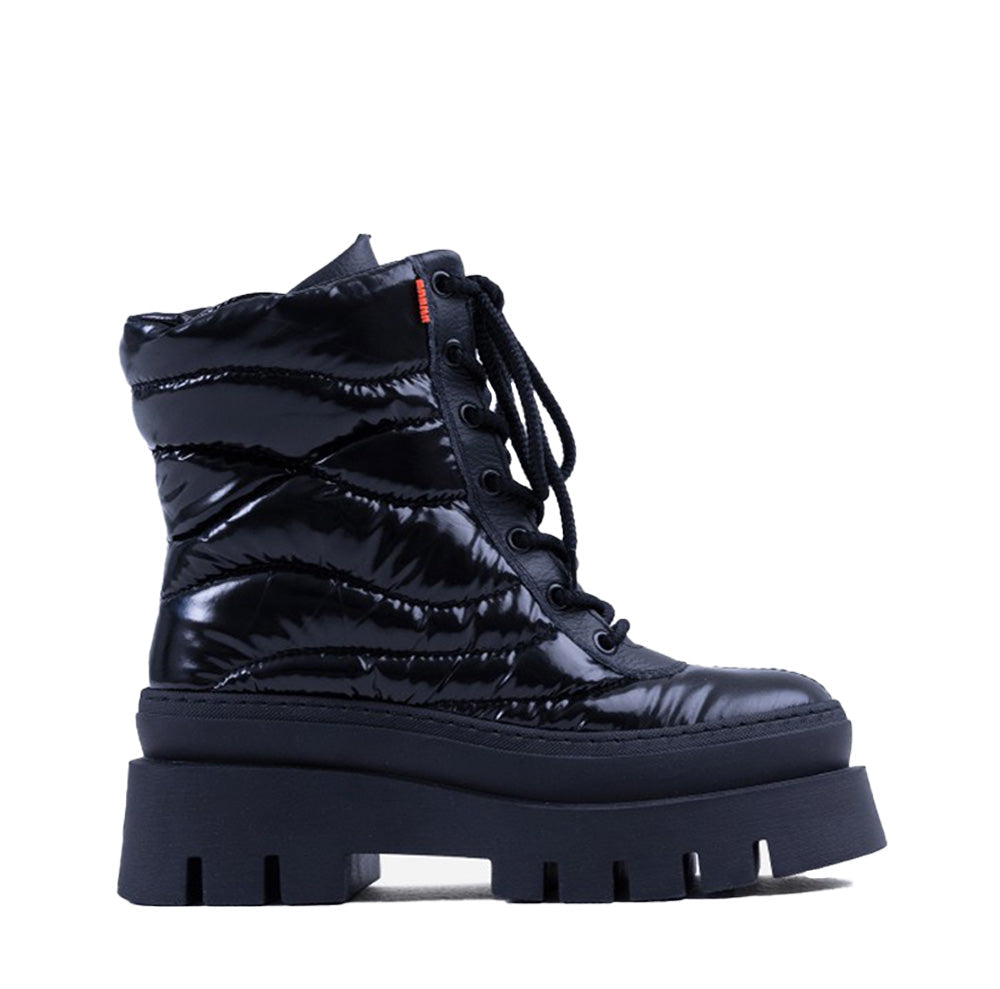 Evi Ann Laces Black Chunky Boots 47464-P-01 -1