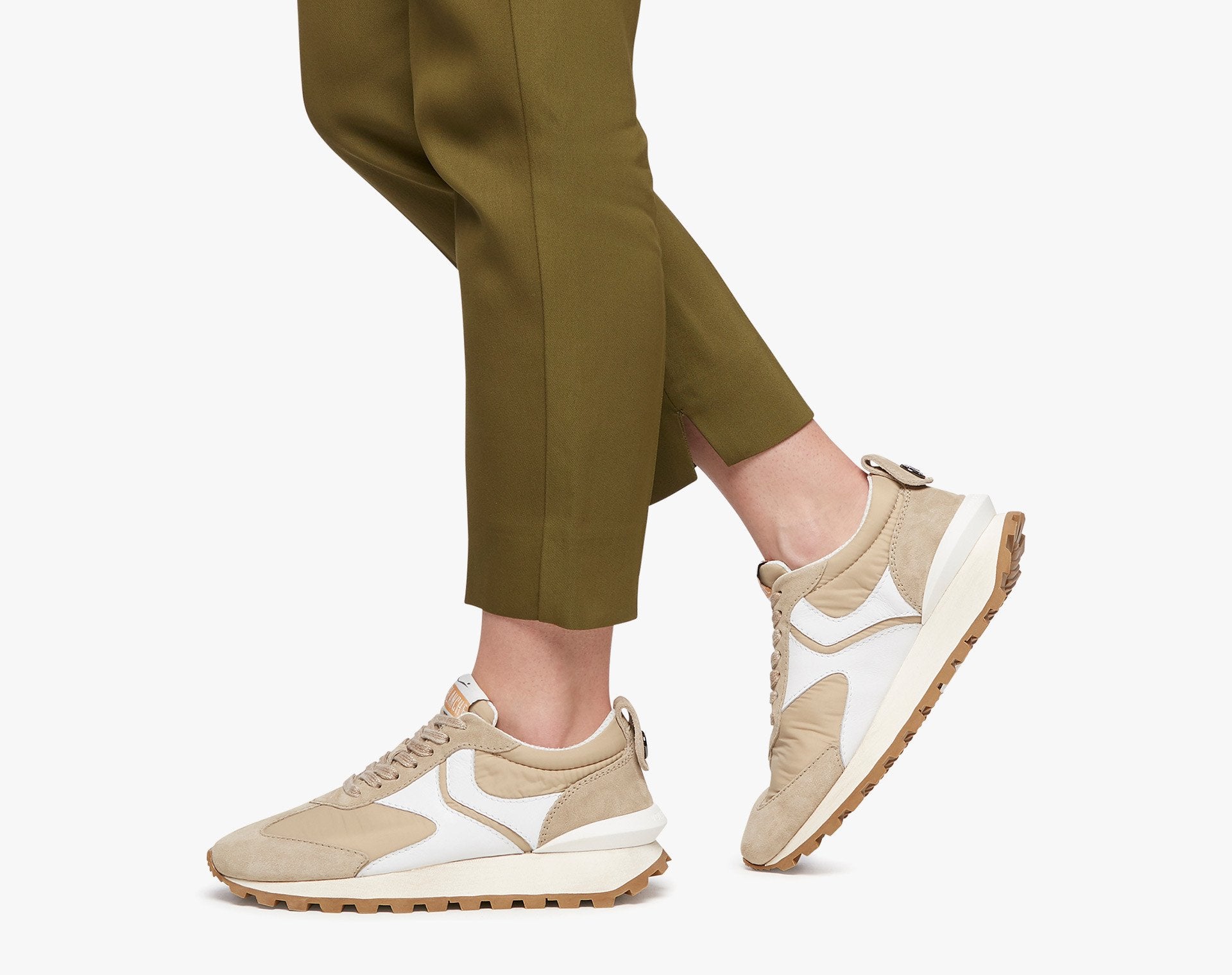 Qwark Woman Beige Chunky Sneakers - 2