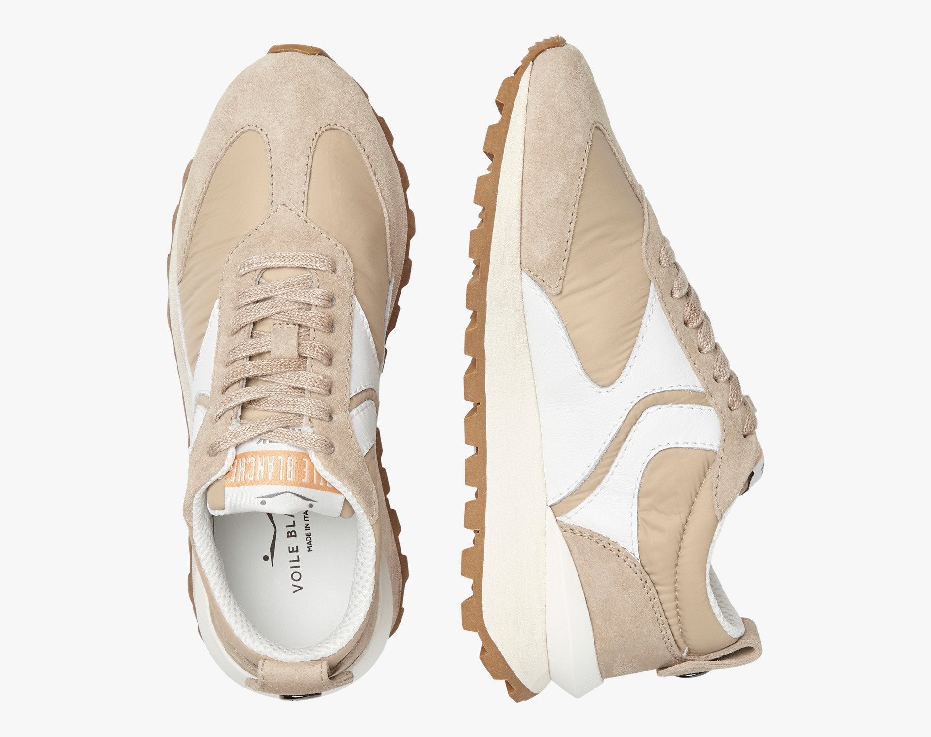Qwark Woman Beige Chunky Sneakers 2,02E+10 - 4