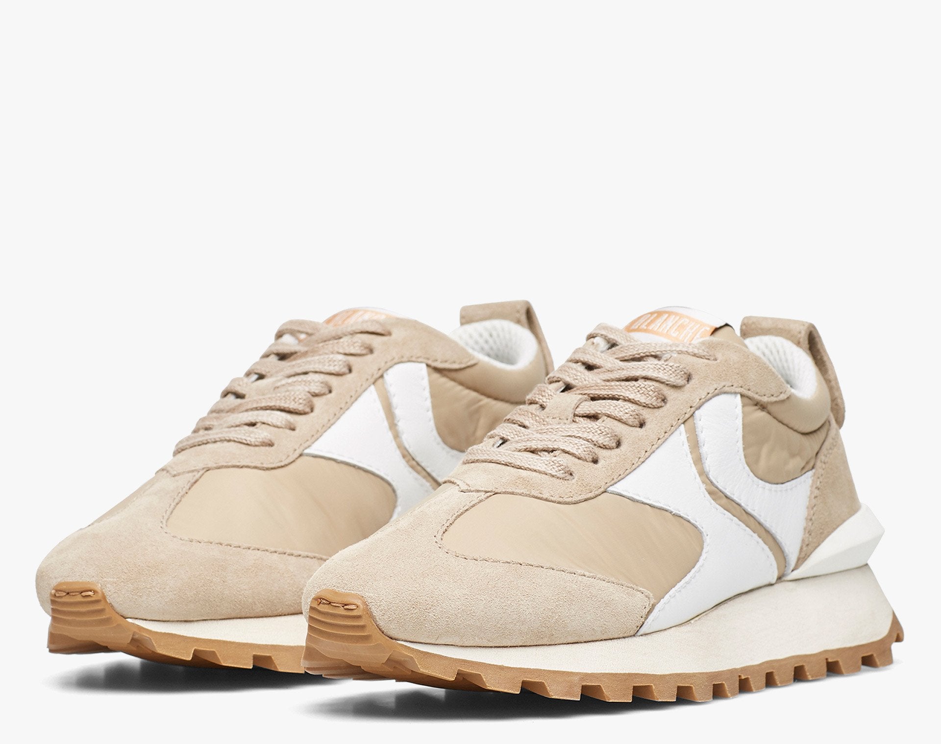 Qwark Woman Beige Chunky Sneakers 2,02E+10 - 3