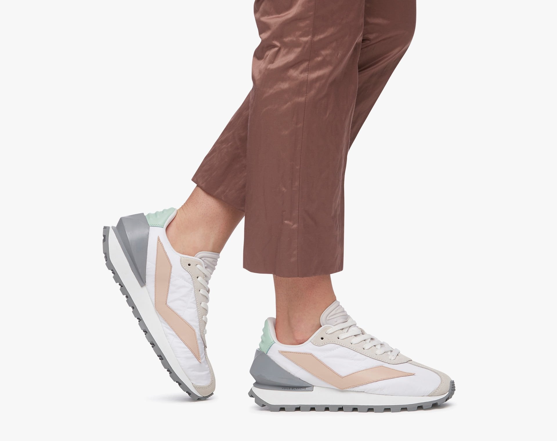 Club Spur Woman White Pink Chunky Sneakers - 2