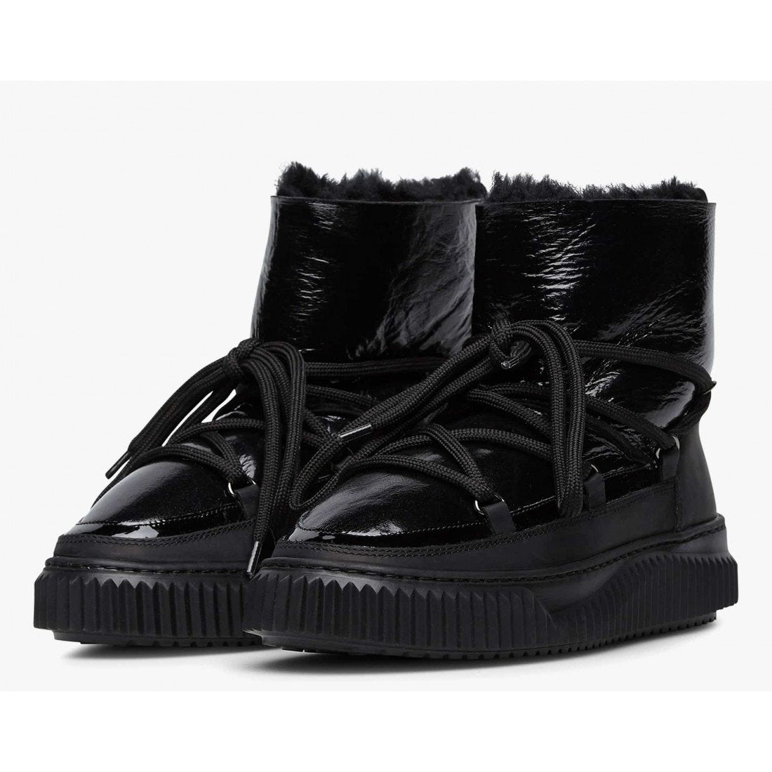 Cortina Black Sheepskin Moon Boots 2016229040A01 - 04