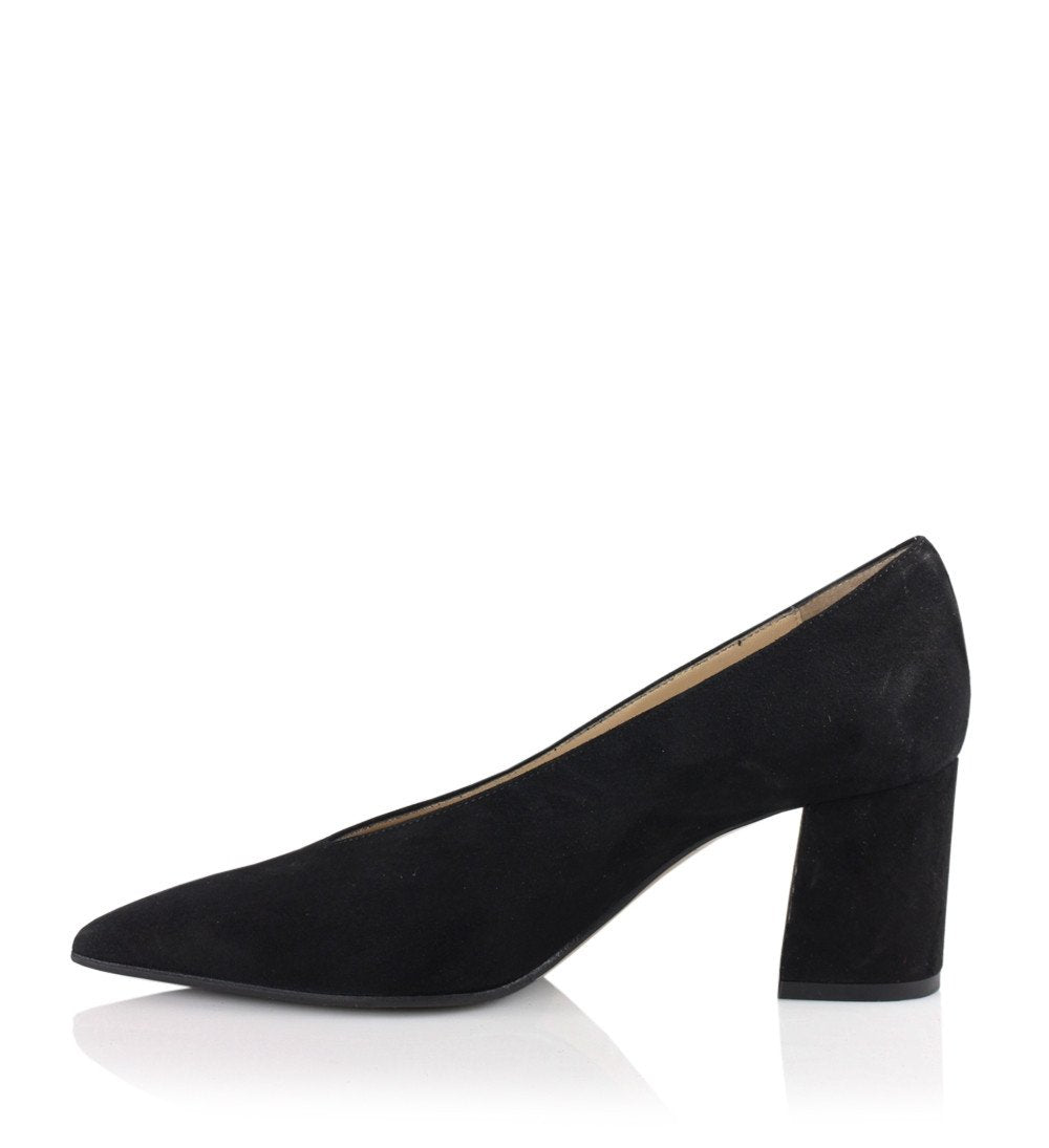 Joyce Suede Heels Polenta_Black - 4