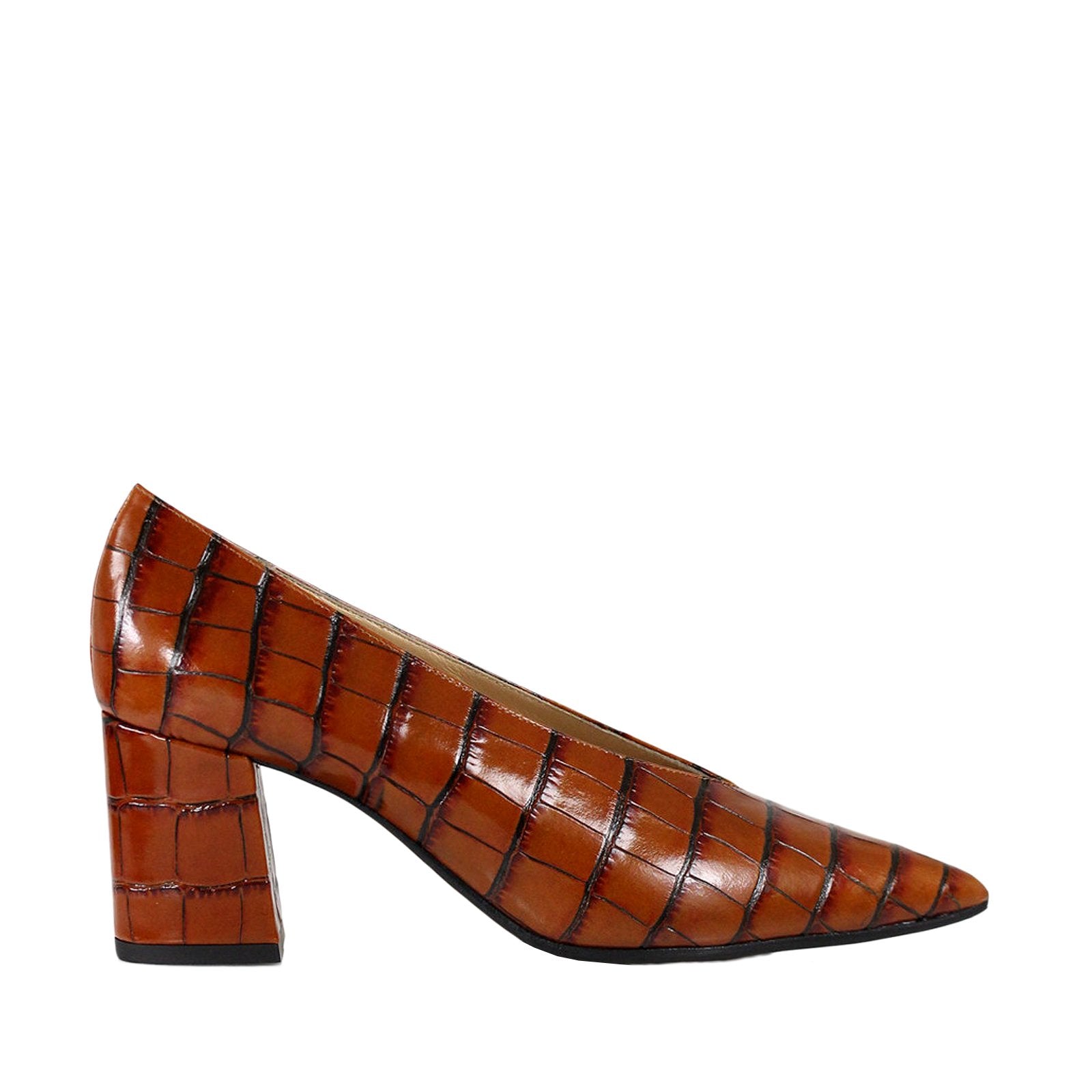 Joyce Croco Heels Polenta_Brown - 1