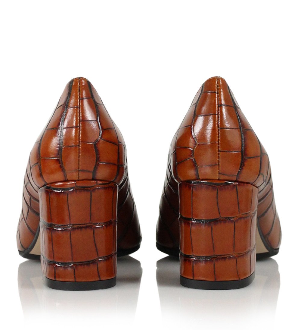 Joyce Croco Heels Polenta_Brown - 5