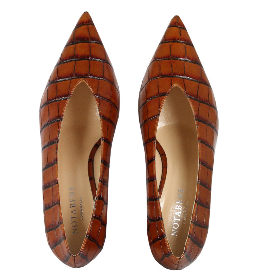 Joyce Croco Heels Polenta_Brown - 3