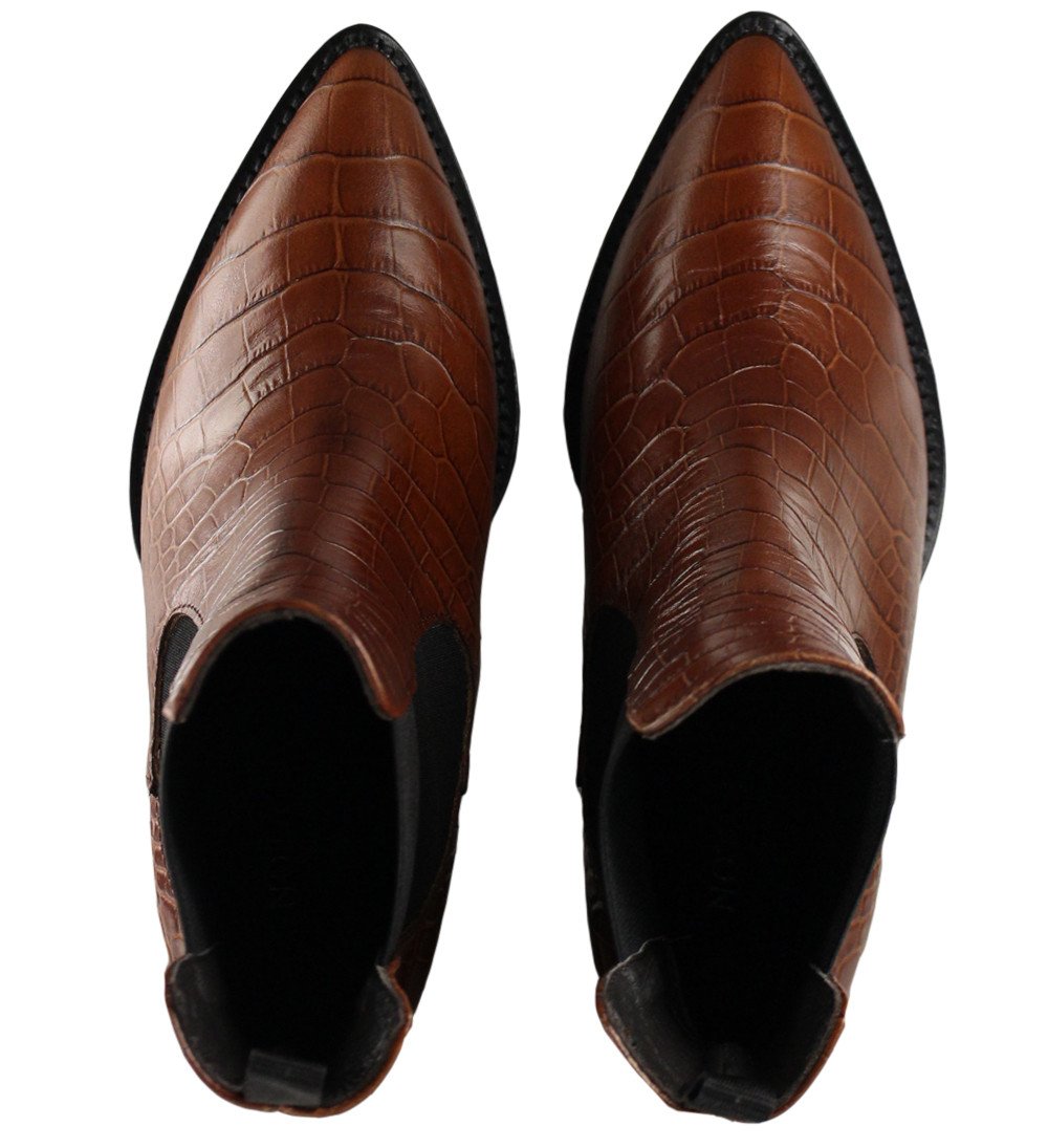 Karen Brown Croco Boots 3227_Brown - 5