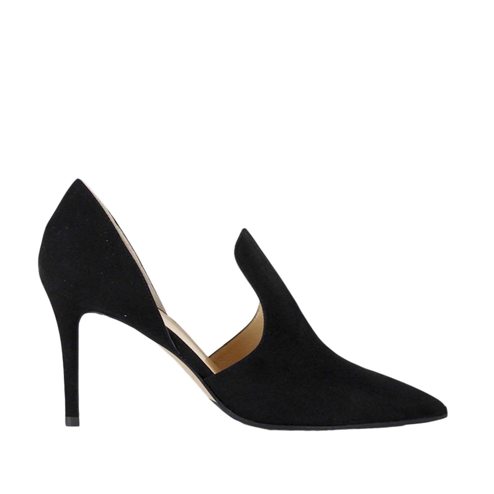 Carola Black Suede Heels Norcie - 1