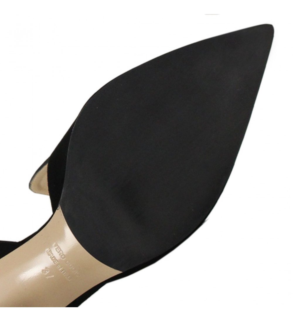 Carola Black Suede Heels Norcie - 7