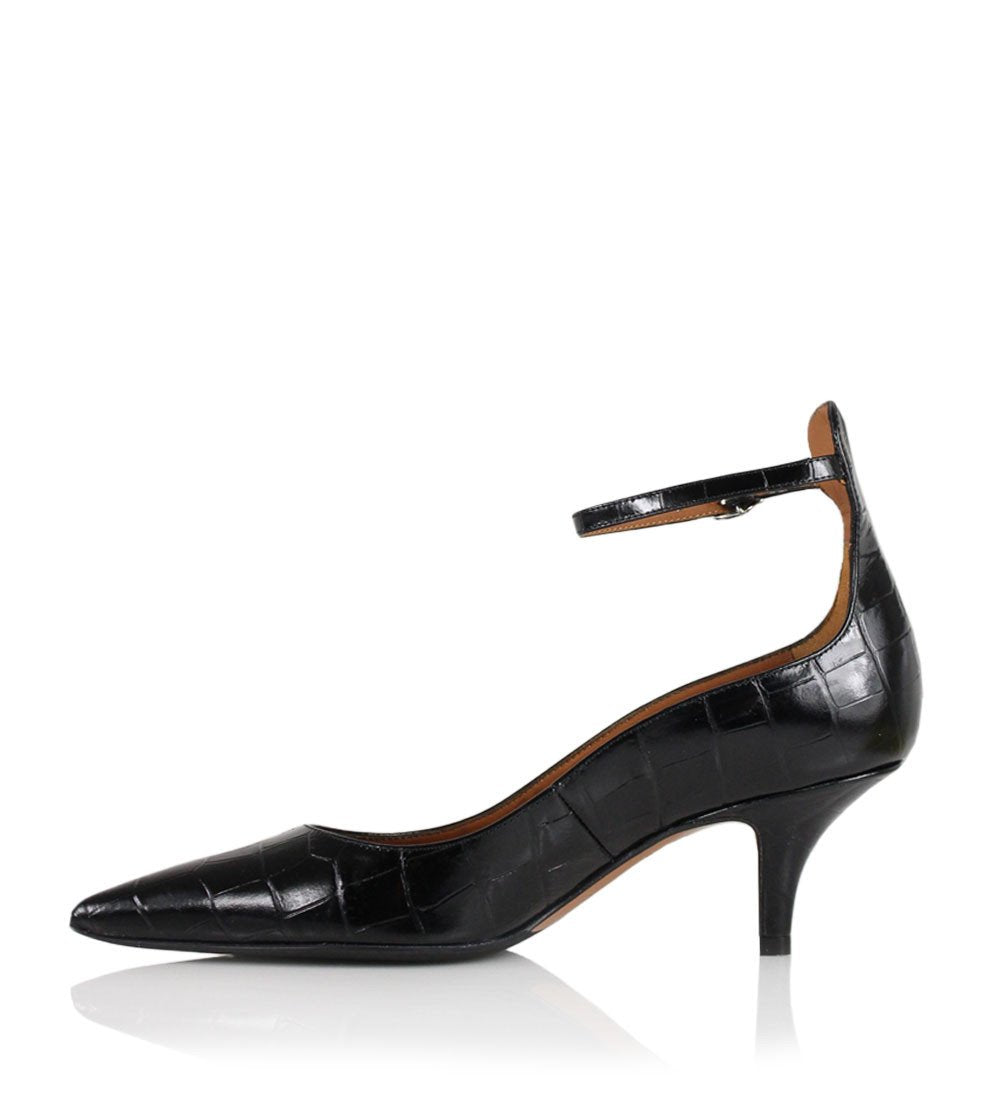 Sonia Black Croco Heels First_Black - 5