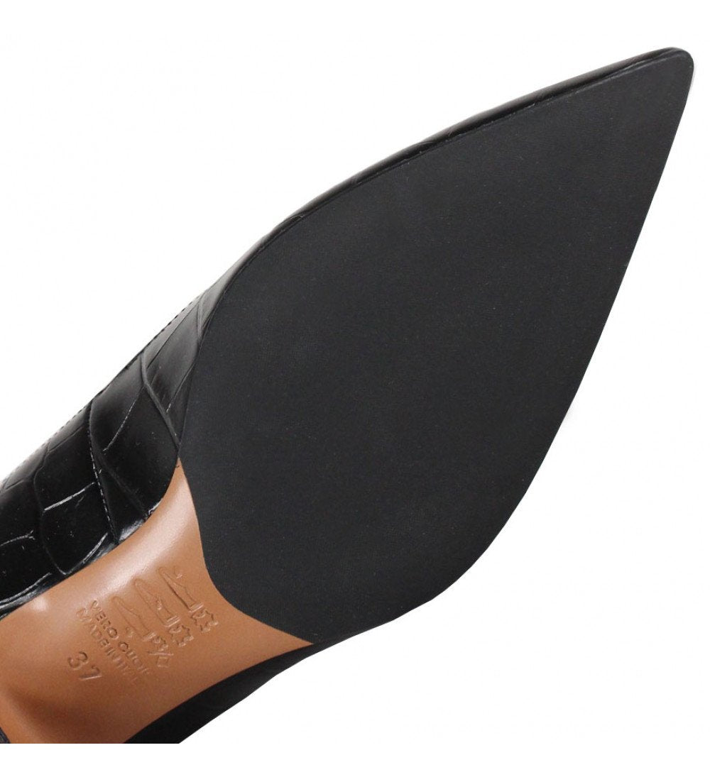 Sonia Black Croco Heels First_Black - 8