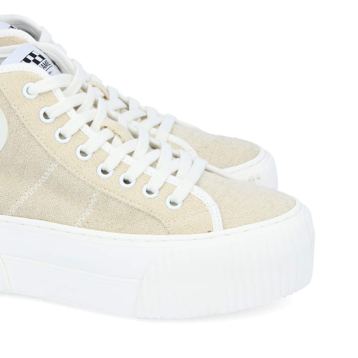 Iron Mid Side Sponge Latte Hi Sneakers 01MNSF5D0418 - 5