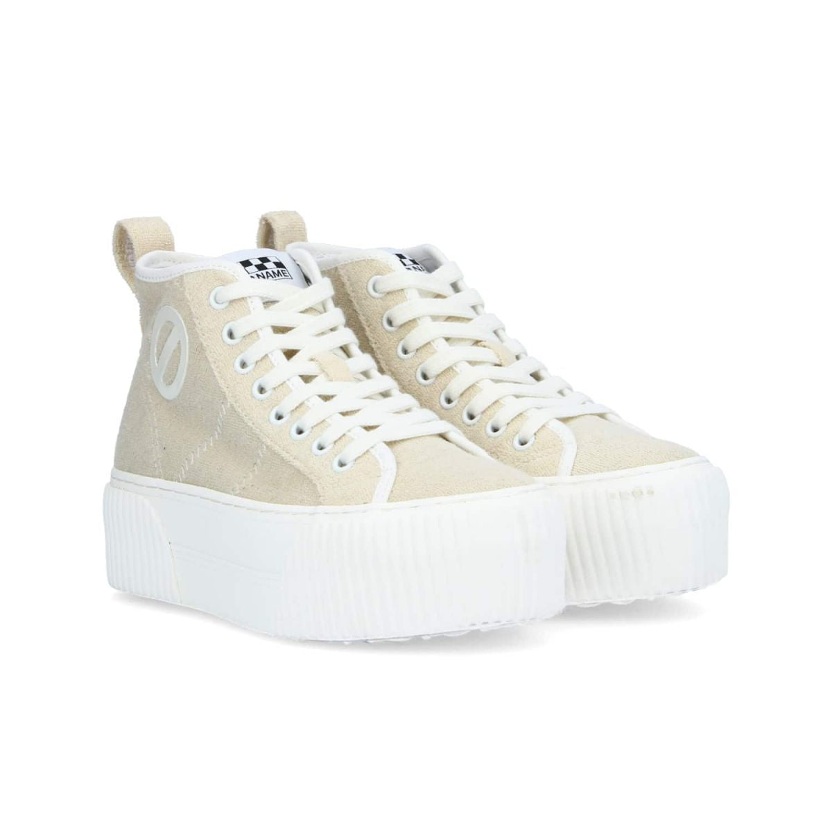 Iron Mid Side Sponge Latte Hi Sneakers 01MNSF5D0418 - 2