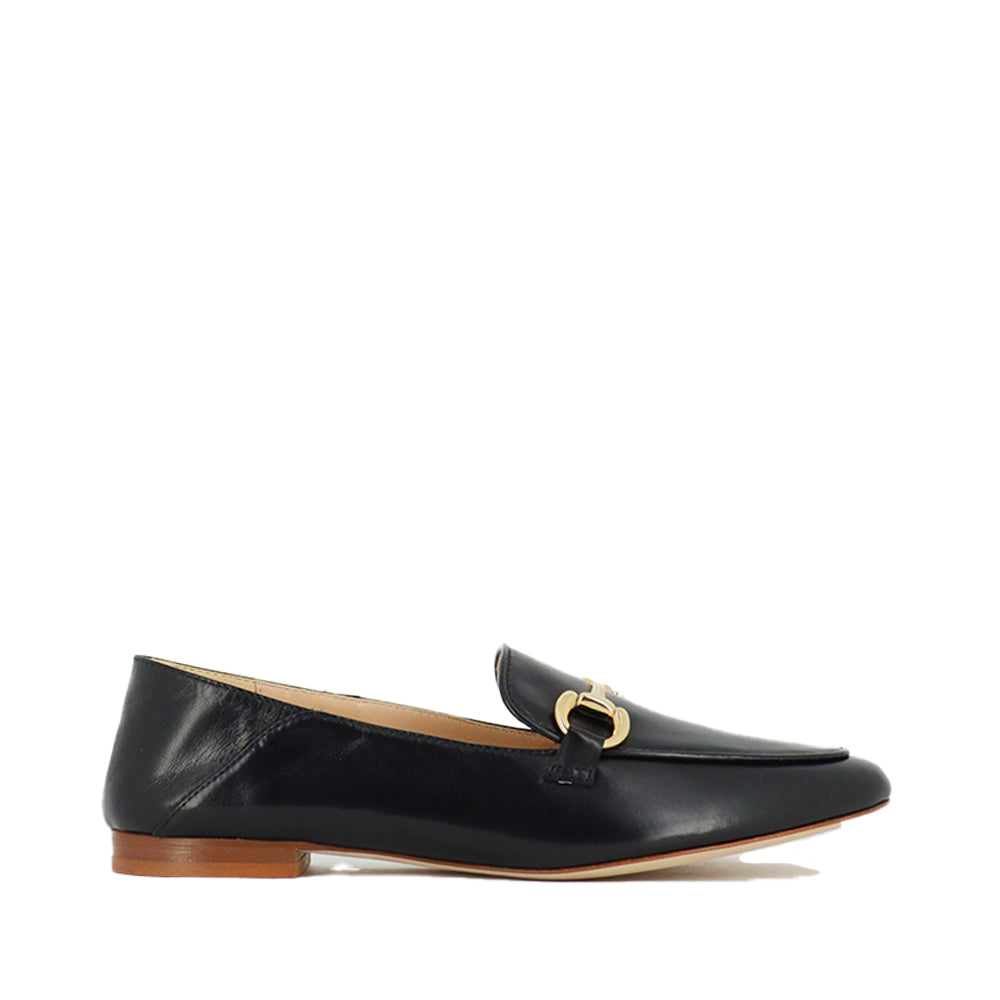 Isidora Black Nappa Loafers S-5383BLACK - 1