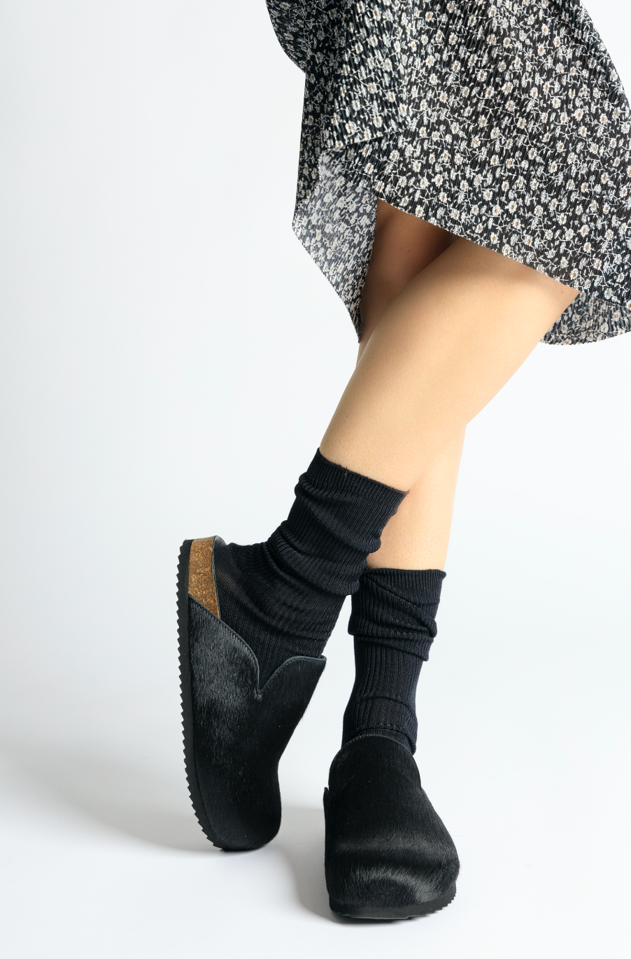 Kibo Black Pony Hair Mules C127-SINEAD - 10