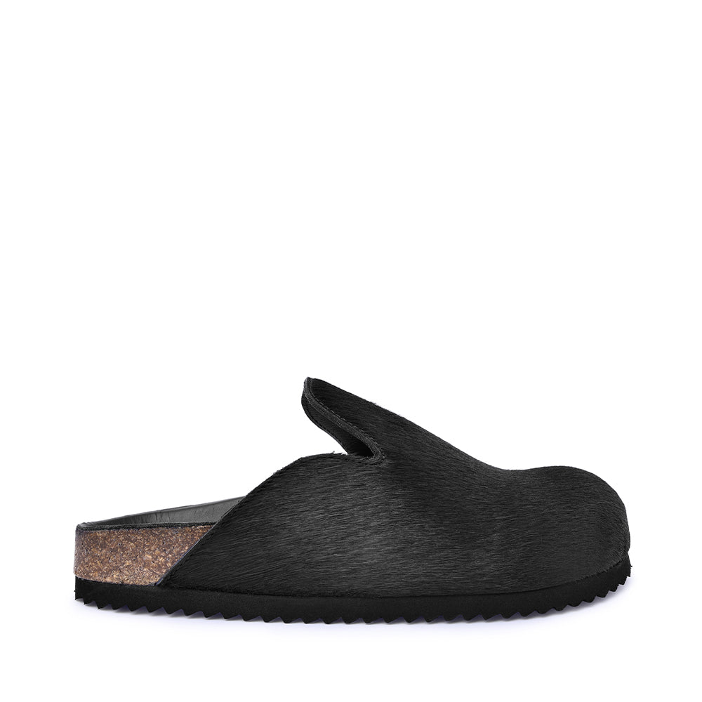 Kibo Black Pony Hair Mules C127-SINEAD - 1
