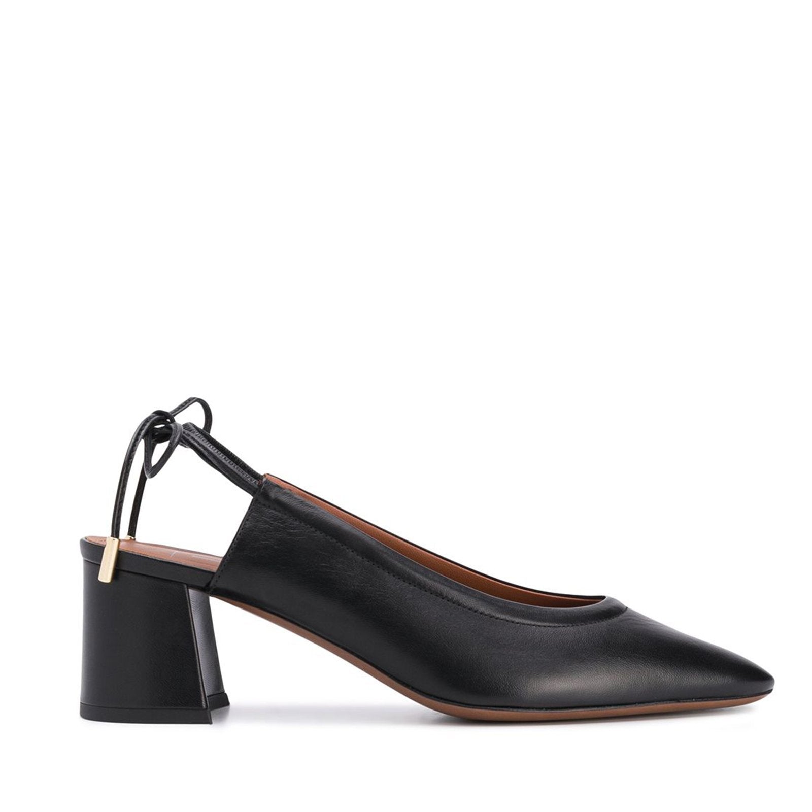 Slingback Shoes In Lux Black Nappa Heels LDL037.60CP26151001 - 1