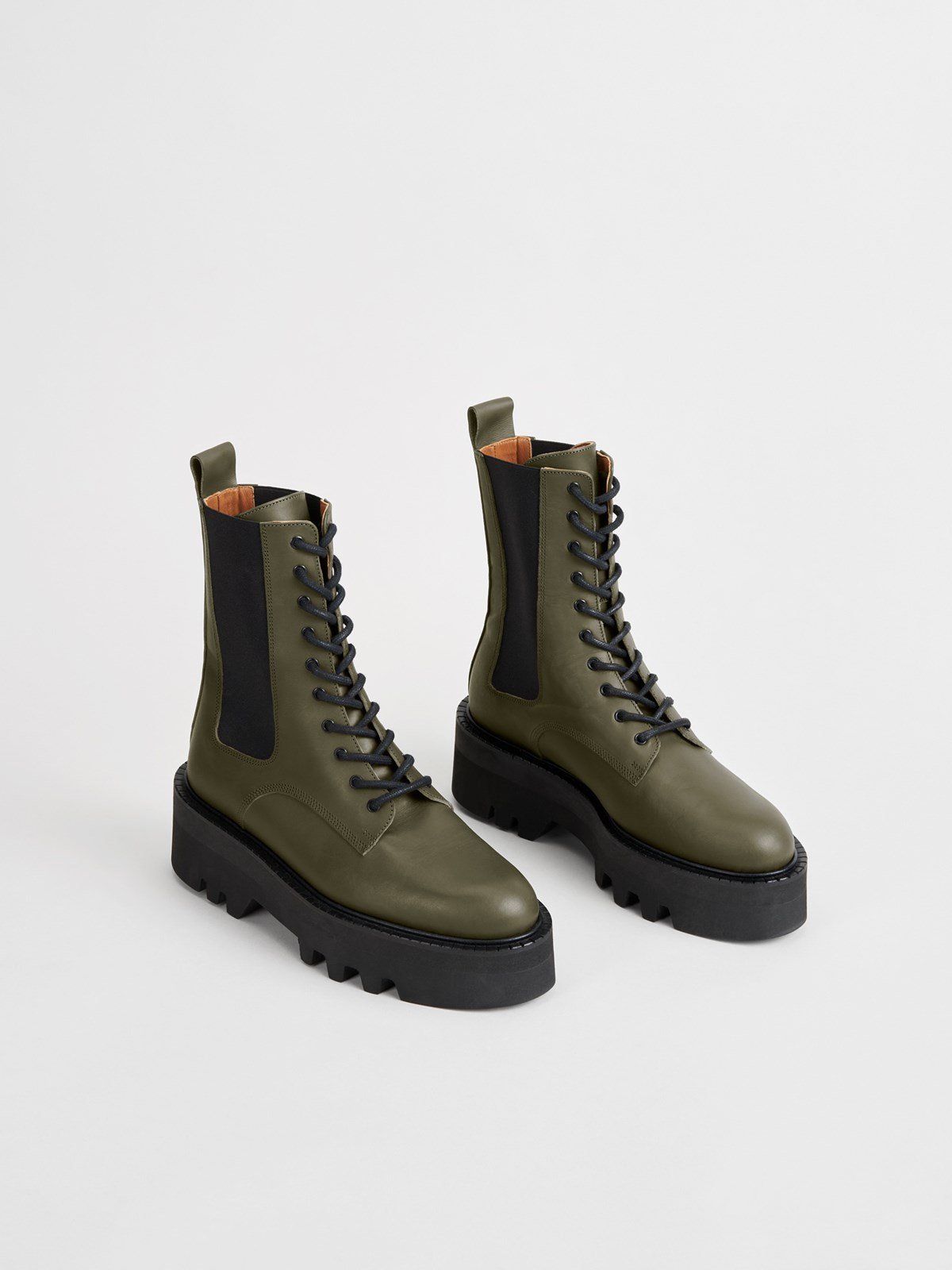Pesaro Turtle Combat Boots 111324 - 2