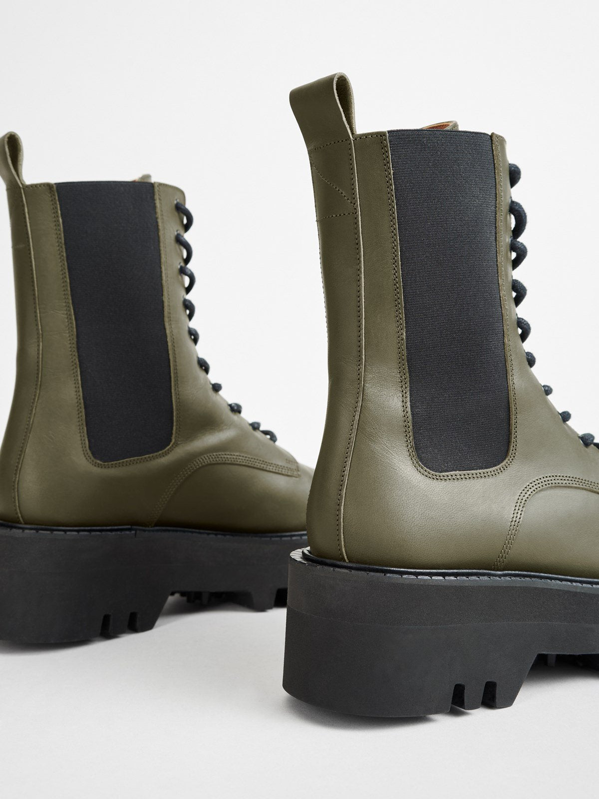 Pesaro Turtle Combat Boots 111324 - 3