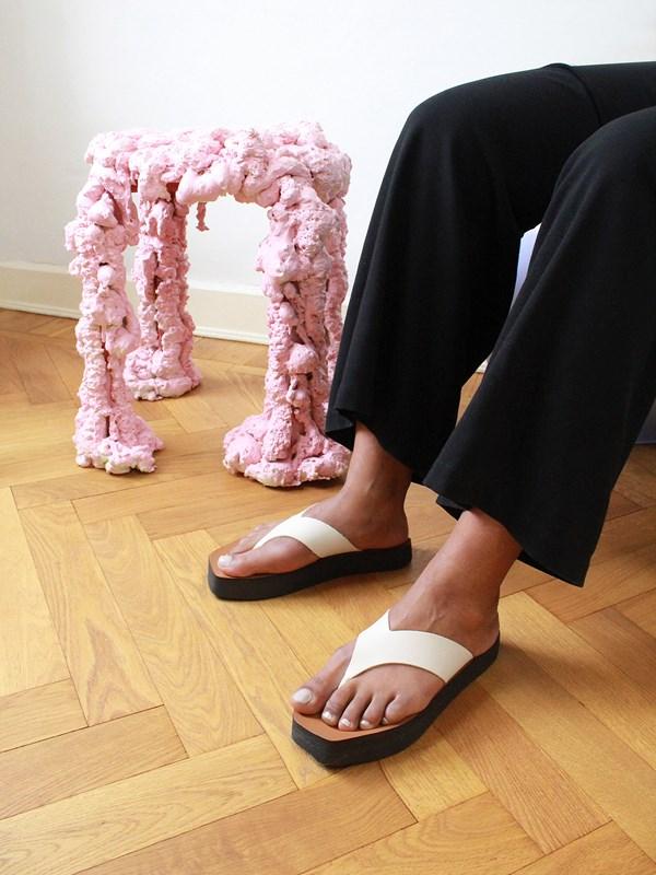 Melitto Ice White Platform Sandals - 3