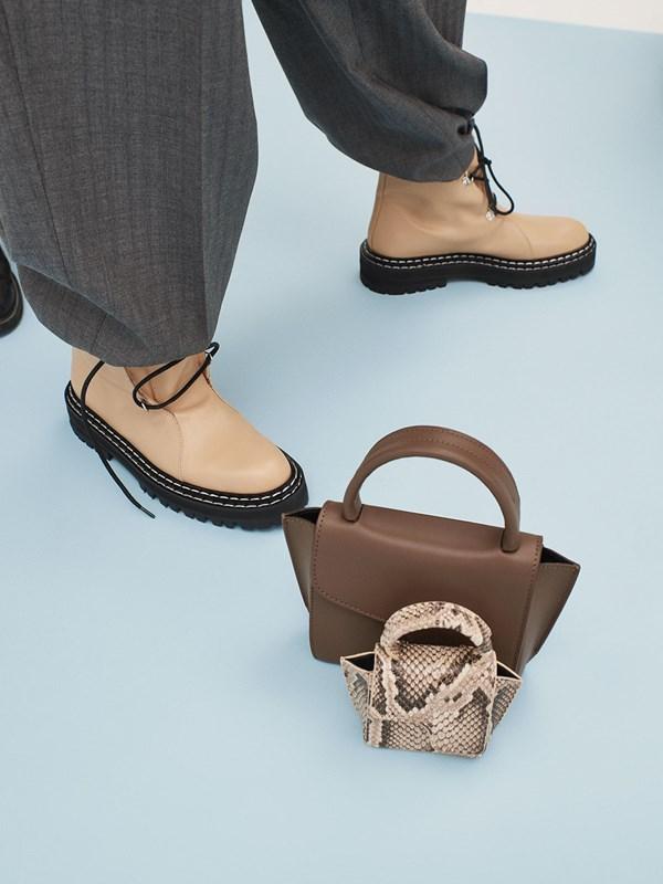 Montalcino Khaki Brown Mini Handbag Bags