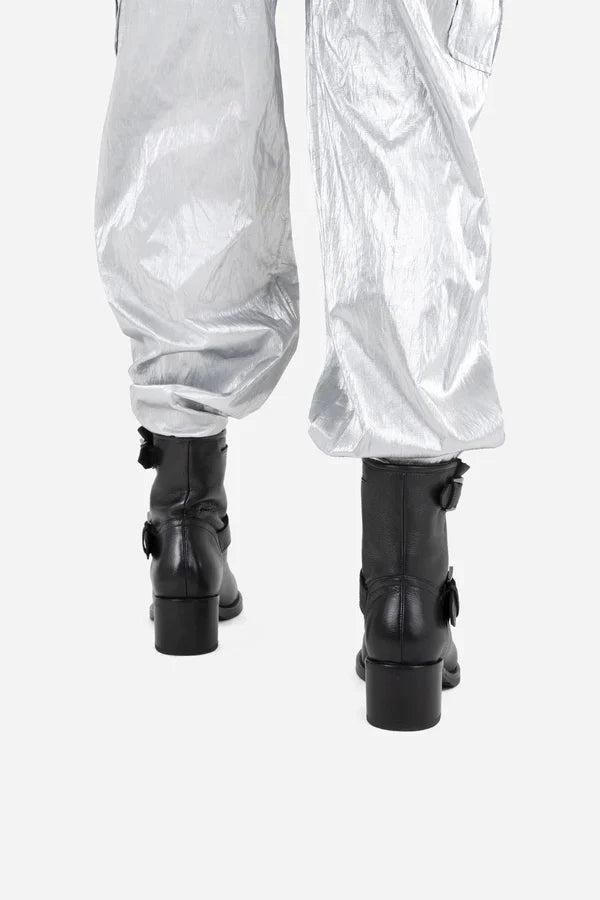 New Camperos Black Biker Booties Boots