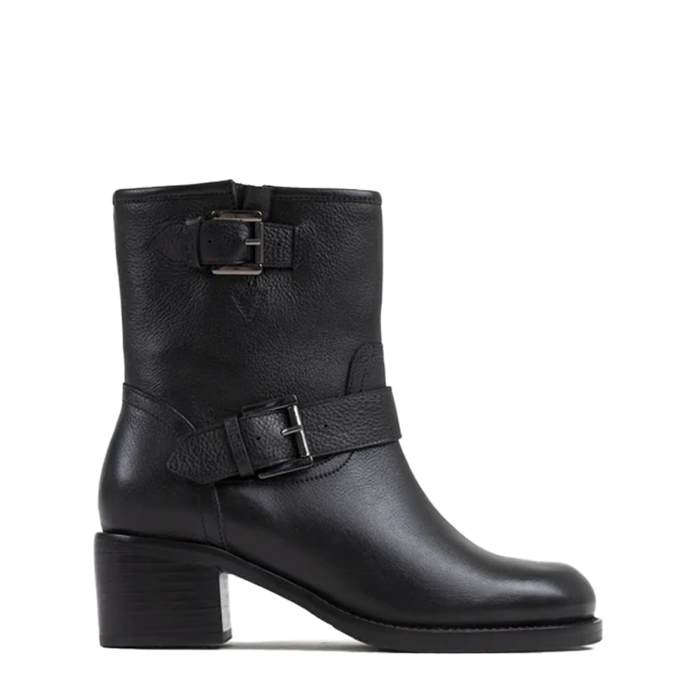 New Camperos Black Biker Booties Boots