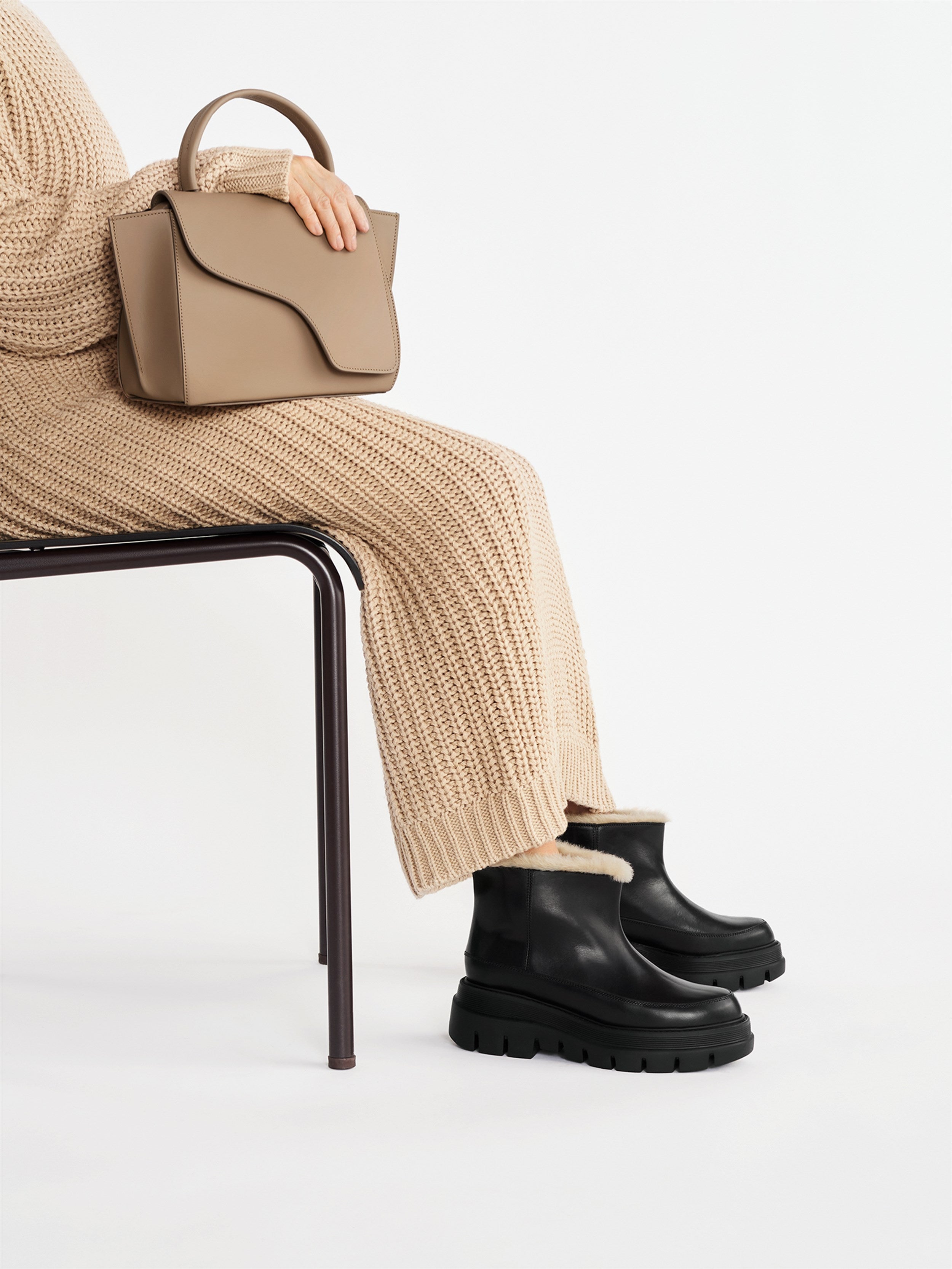 Arezzo Taupe Handbag 111944 - 5