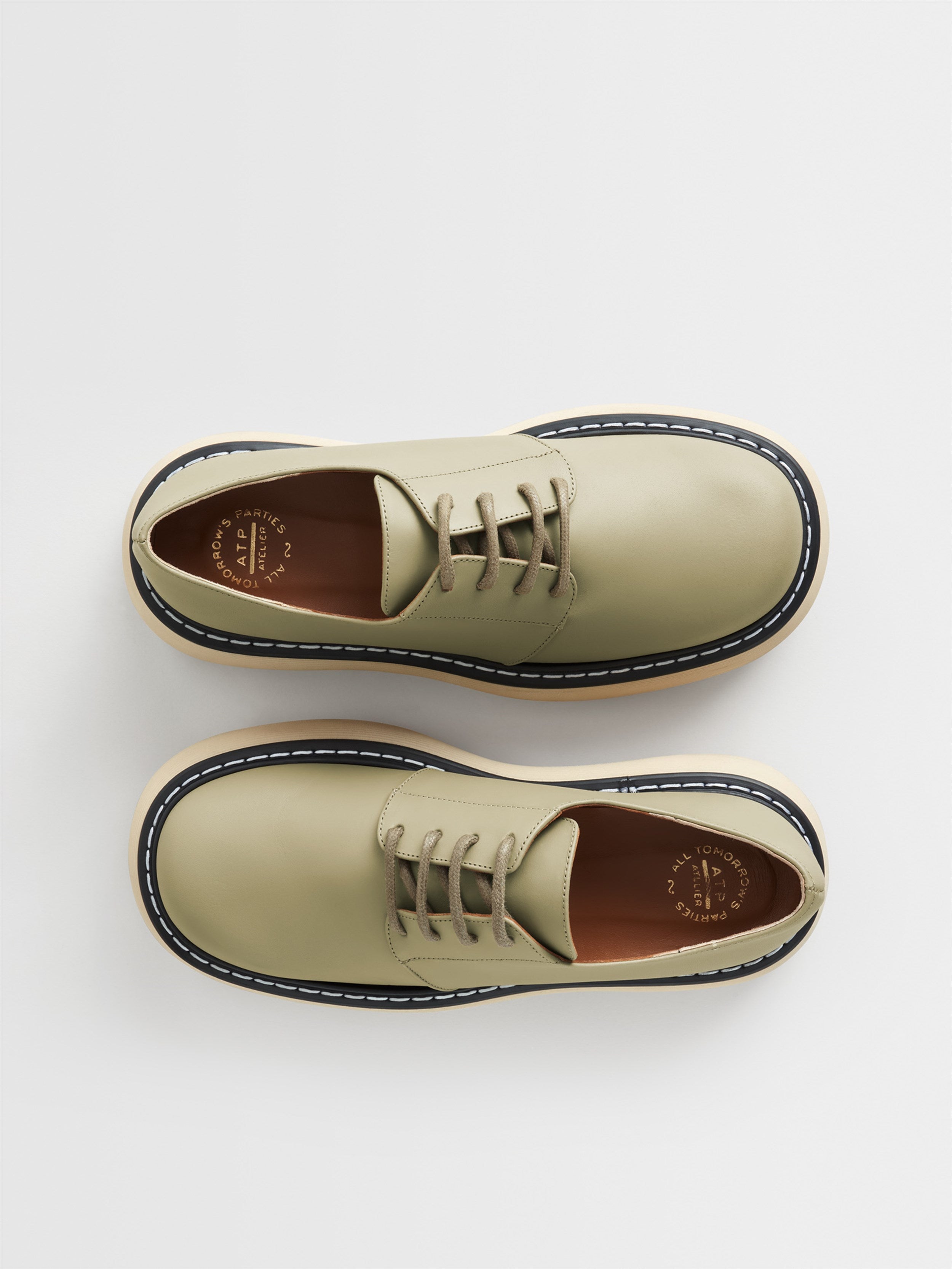 Sarezzo Sage Green Chunky Loafers 111734 - 3