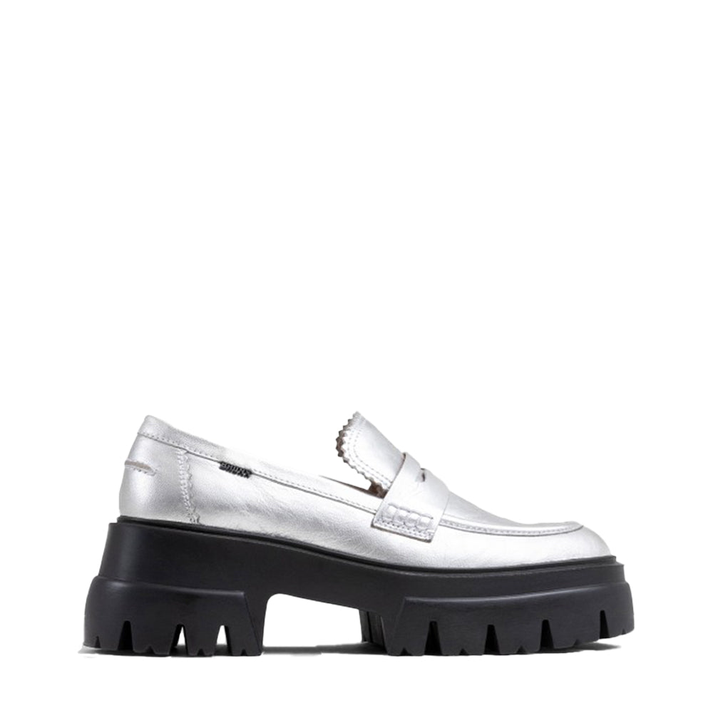 O Tizz Matt Metallic Chunky Loafers 66448-M-100 - 1