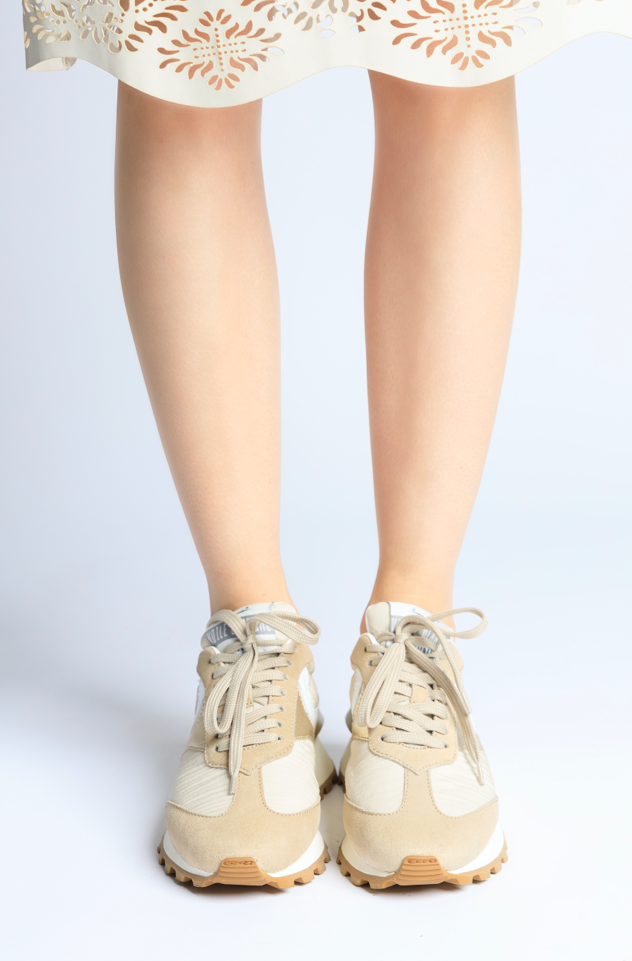 Qwark Woman Beige Platinum Chunky Sneakers 2016557161E15 - 9