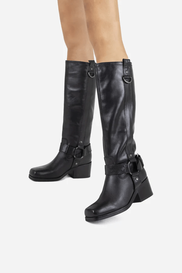 Rockey Black High Western Boots Boots