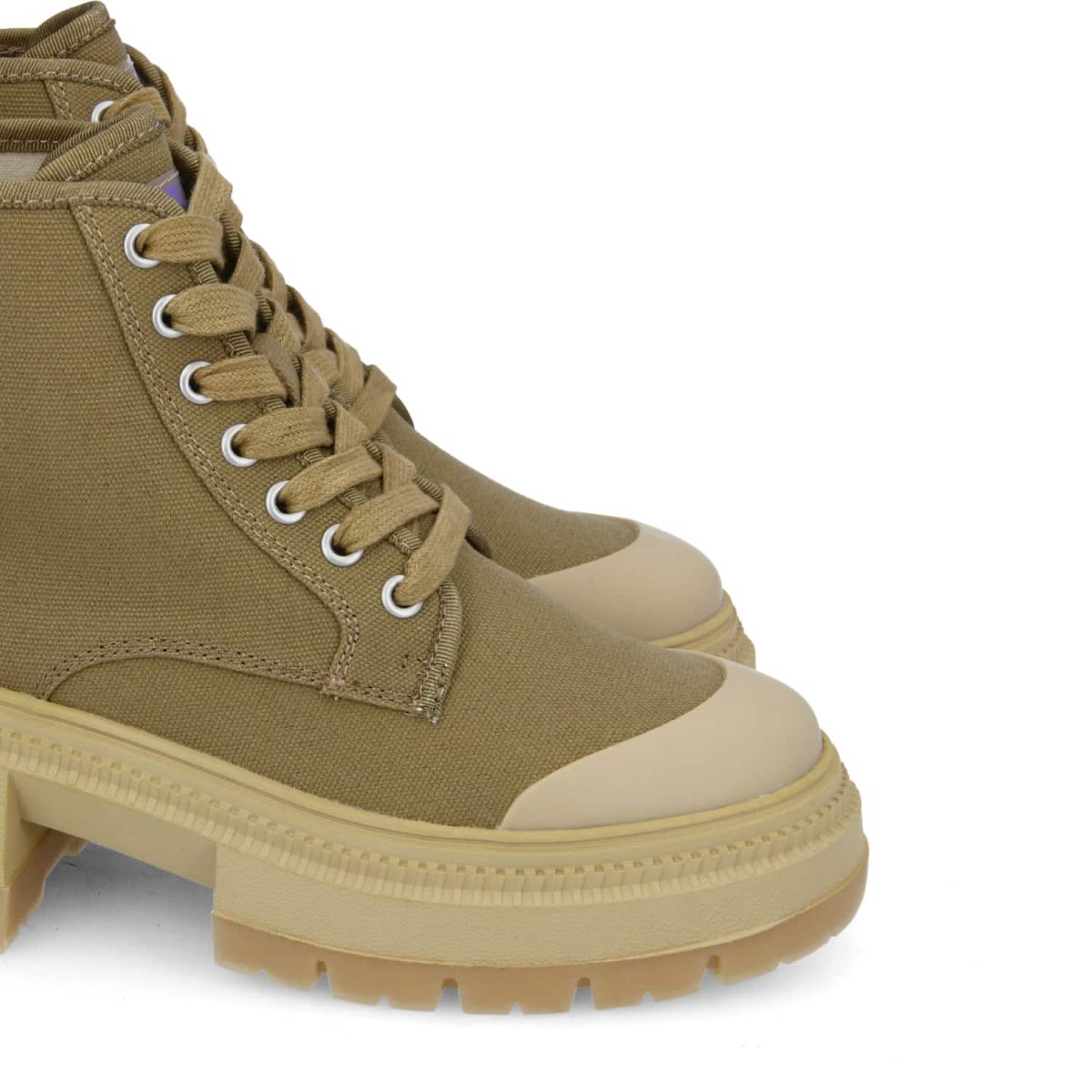 Strong Boots Canvas Recycled In Tabac Boots