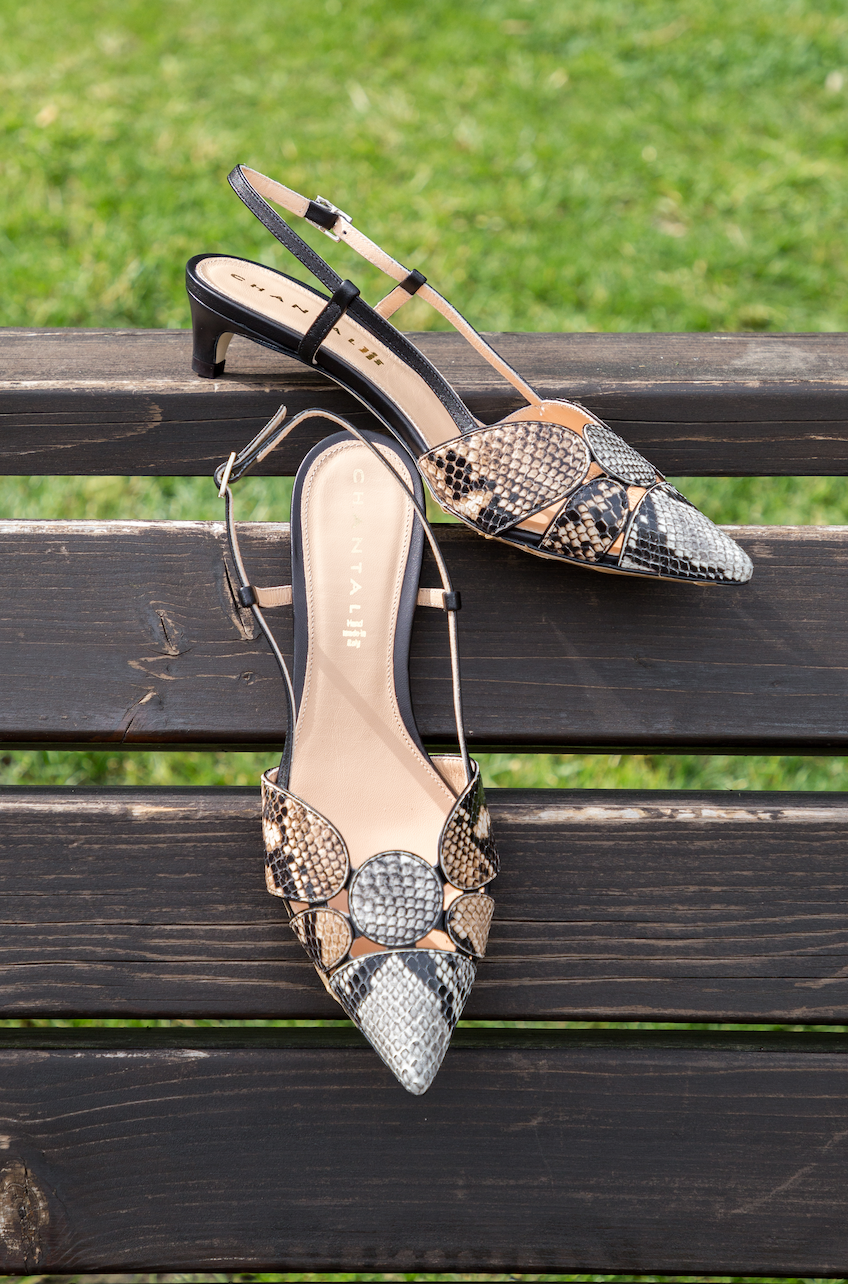 Tomaia Snake Sling Back Mid Heels 1081/Snake - 2