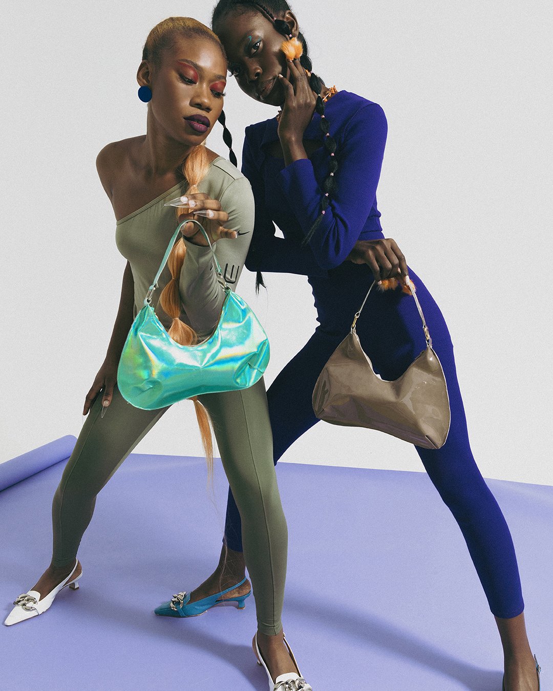 Erity Light Blue Naplak Slingback Pumps C406-03 - 7