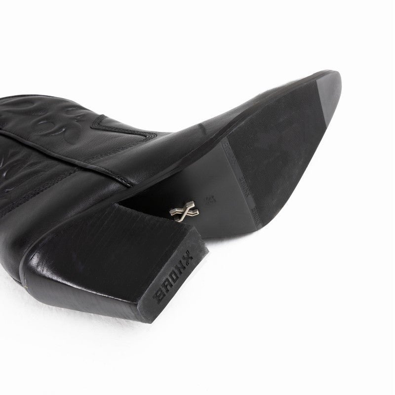 New Kole Black Low Western Boots 34225-G-01 -5