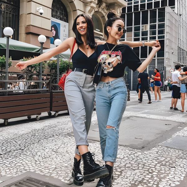 Outfits with denim boots deals