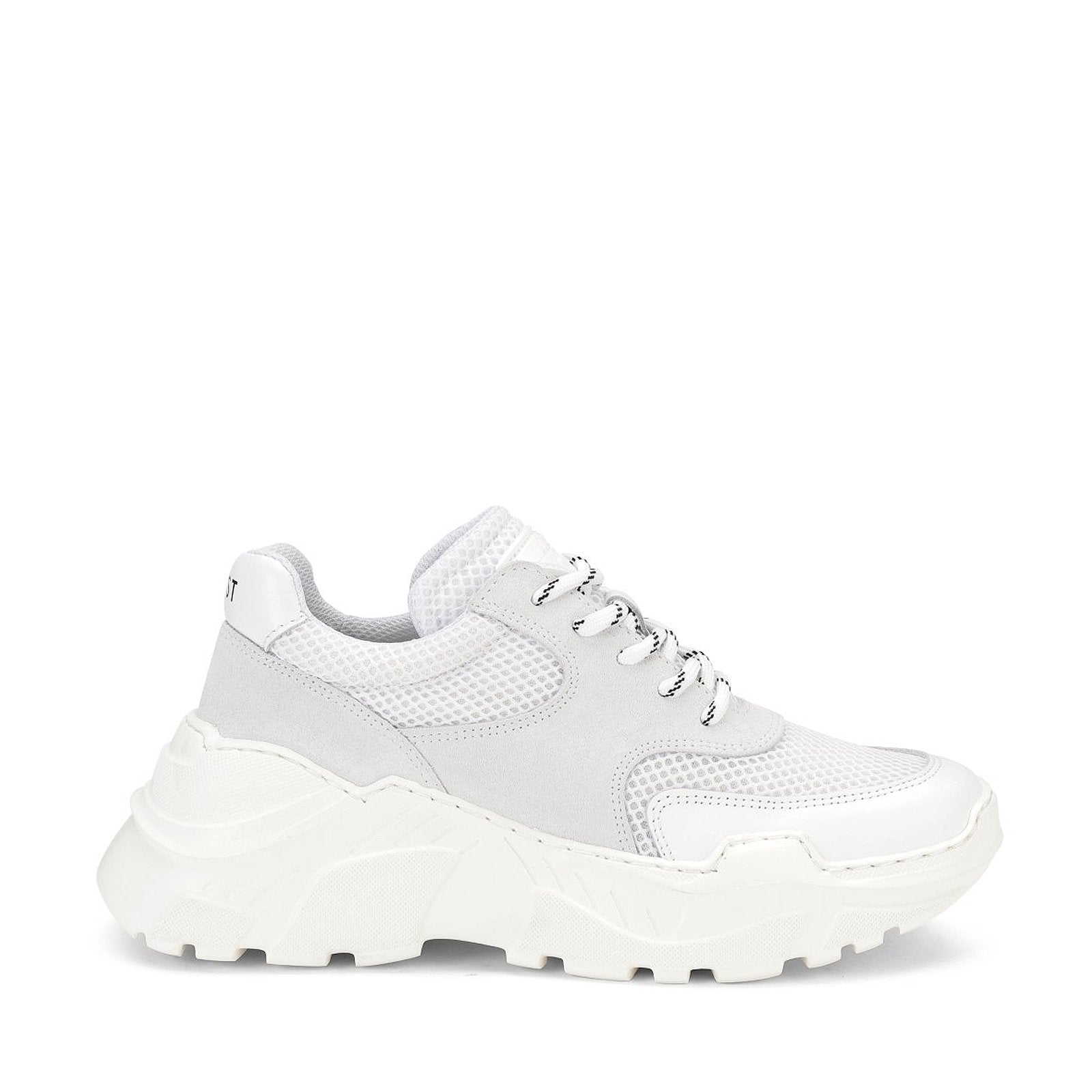 Sprint Mesh White - Light Grey Chunky Sneakers LAST1096 - 1