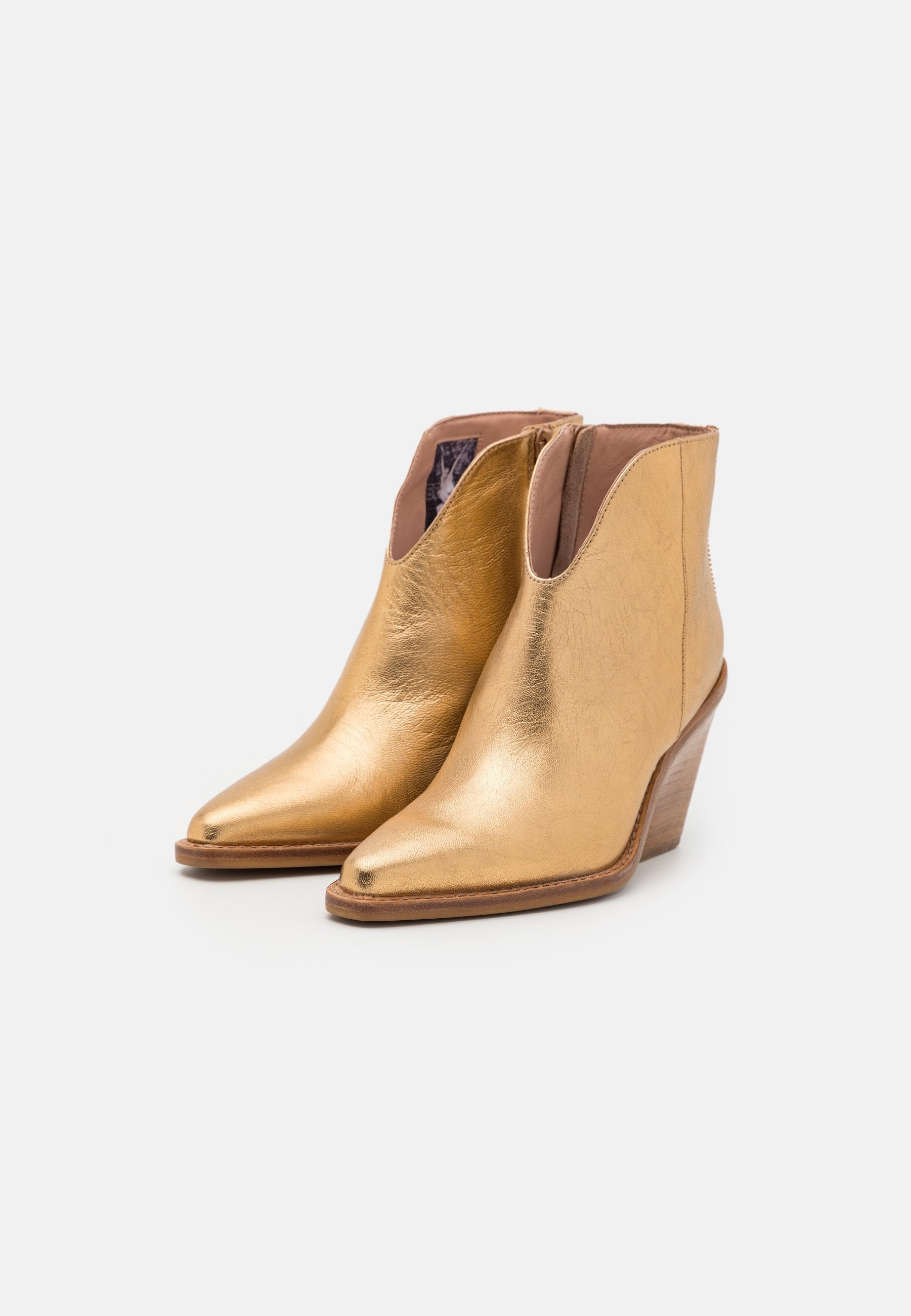 New Kole Gold Low Ankle Boots 34265-M-103 - 3