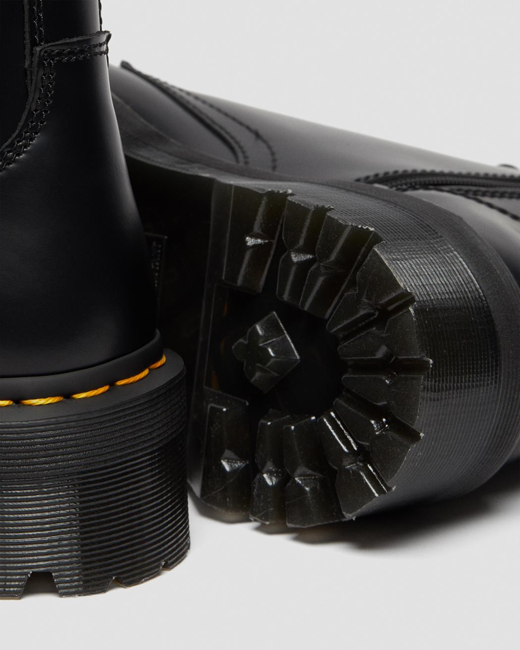 Jadon Black Smooth Leather Platform Boots DM15265001 - 7