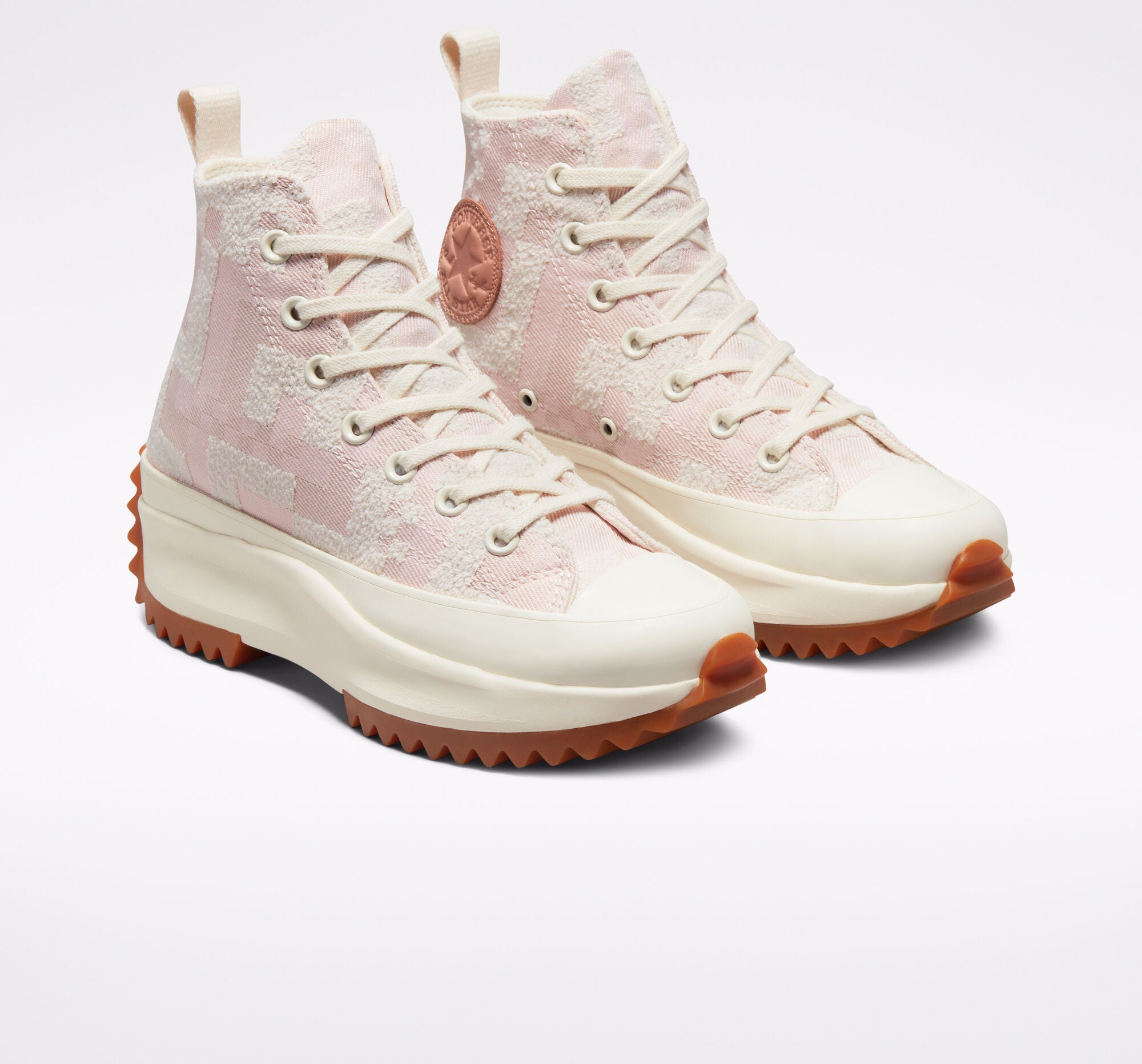 Run Star Hike Hi Crafted Jacquard in Egret Pink 172714C-3