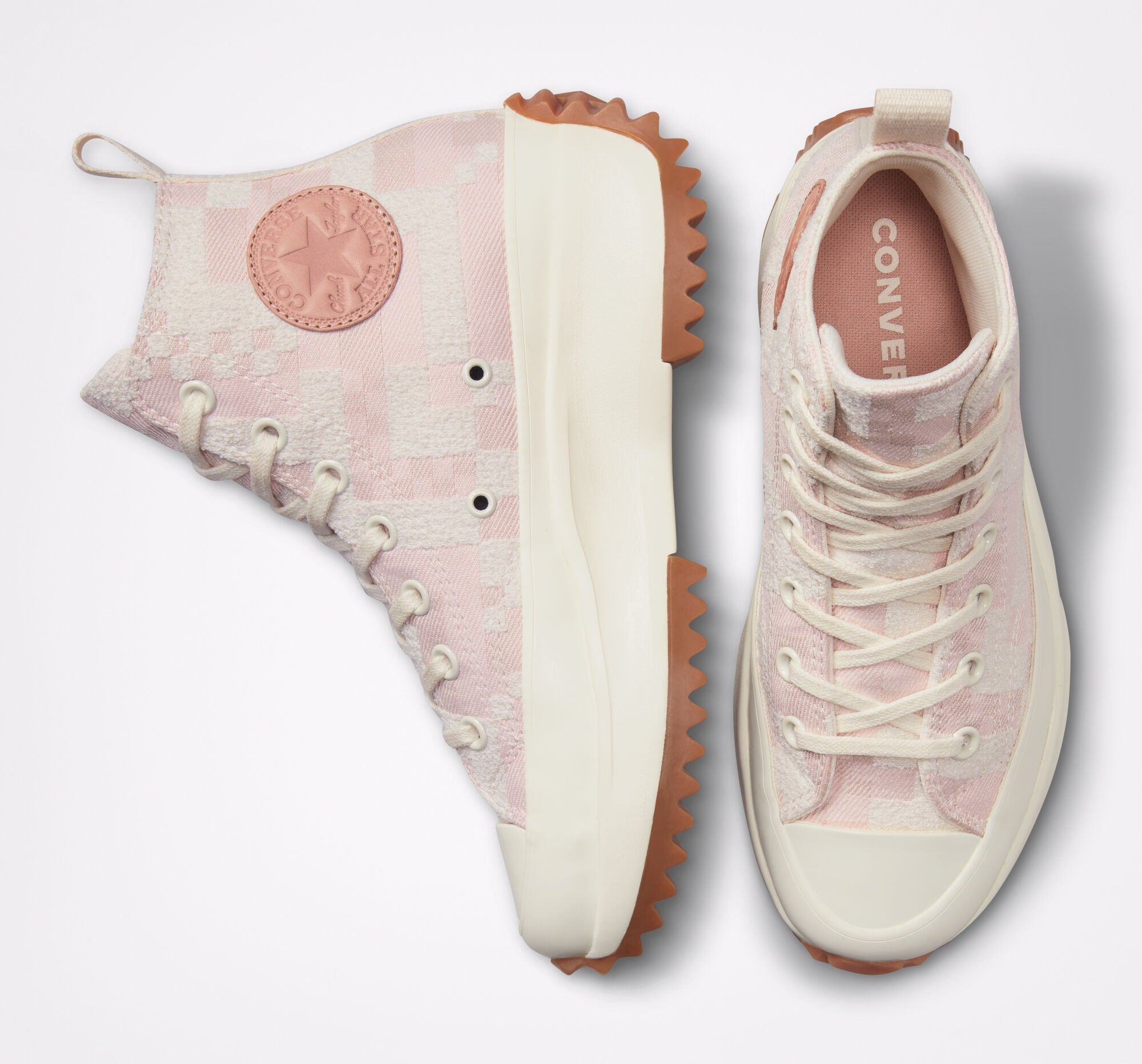 Run Star Hike Hi Crafted Jacquard in Egret Pink 172714C-4