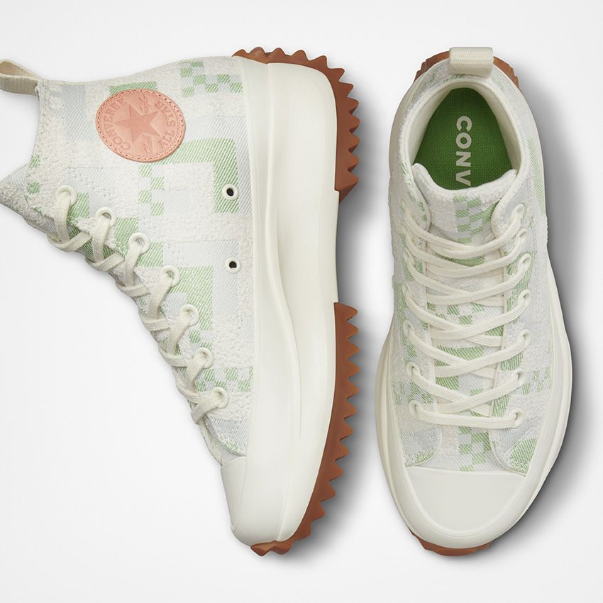 Run Star Hike Hi Crafted Jacquard in Egret Matcha 172715C-4