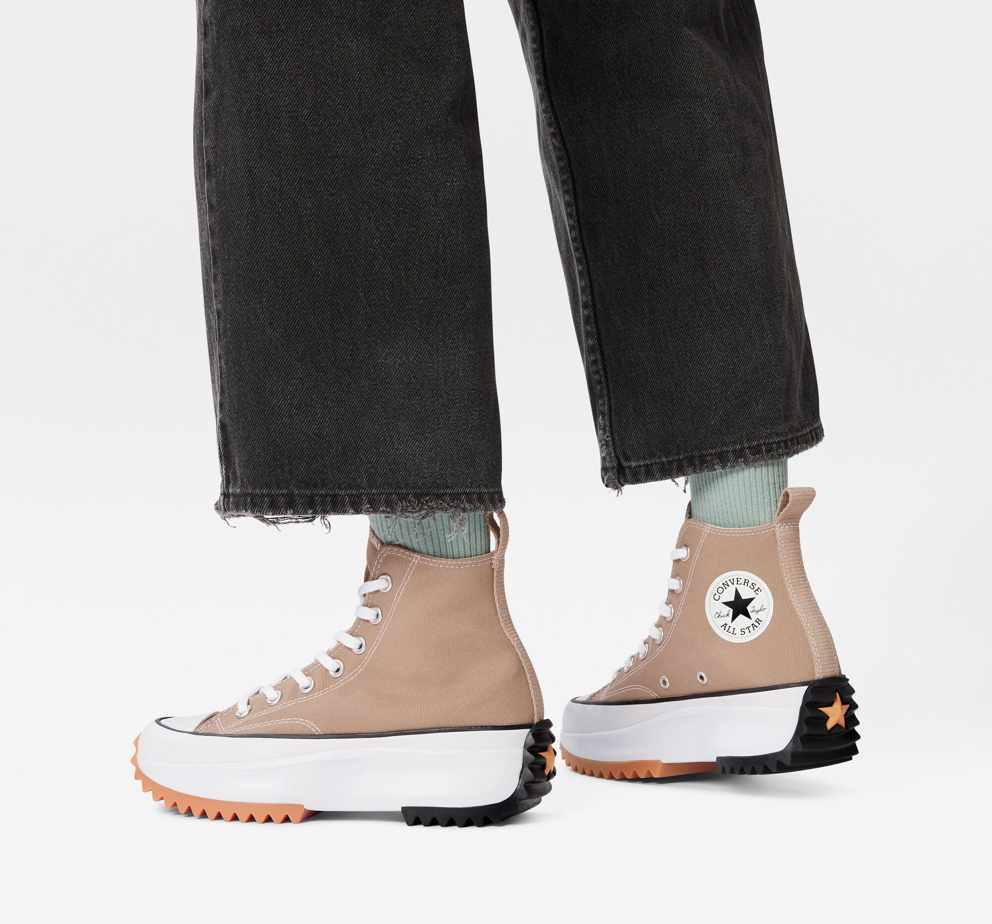 Run Star Hike Hi Sneakers in Hemp 172727C - 2