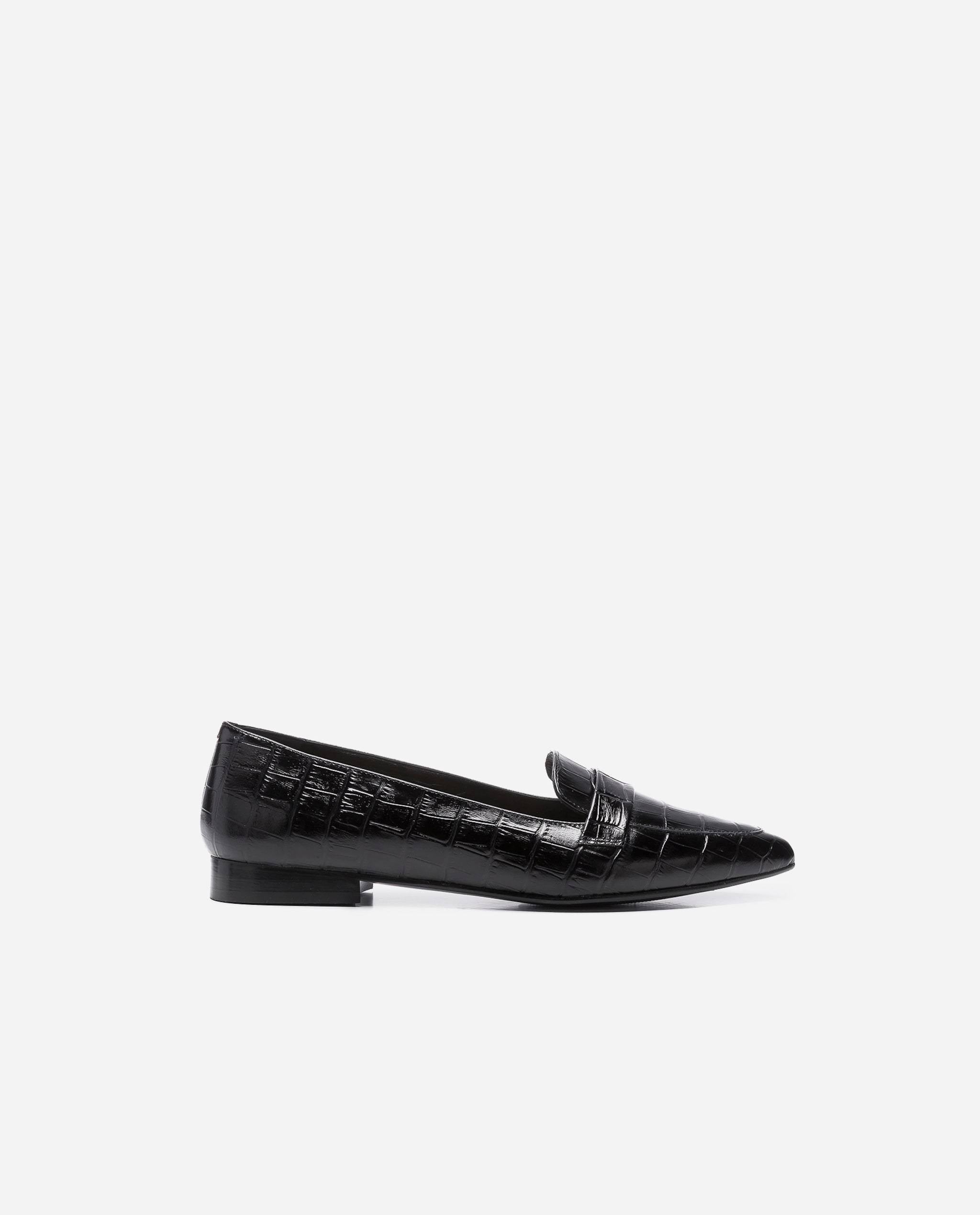 Alexandra Croco Black Flats 20010100317-001 - 7