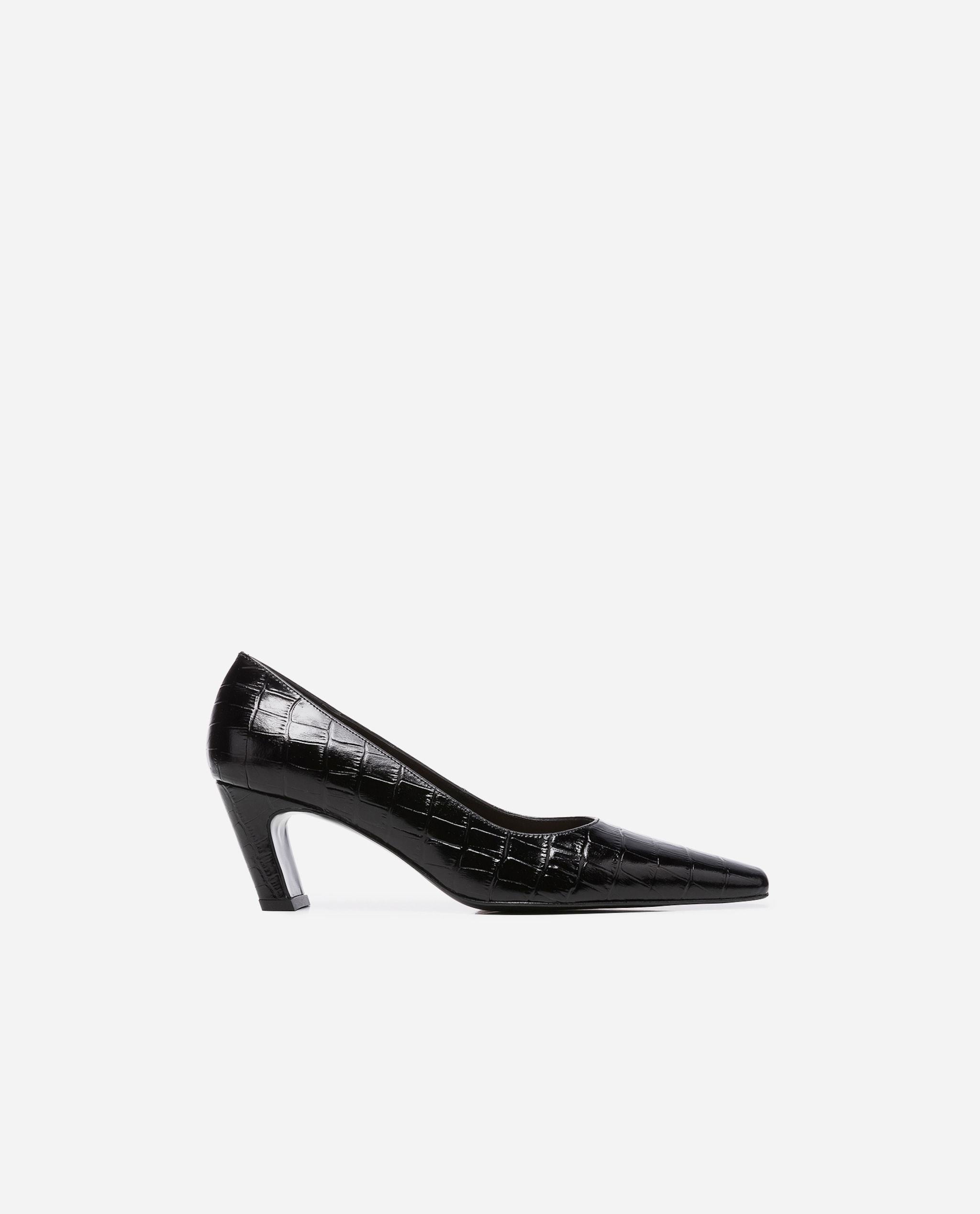 Iggy Nappa Black Croco Shoes 20010411217-001 - 8