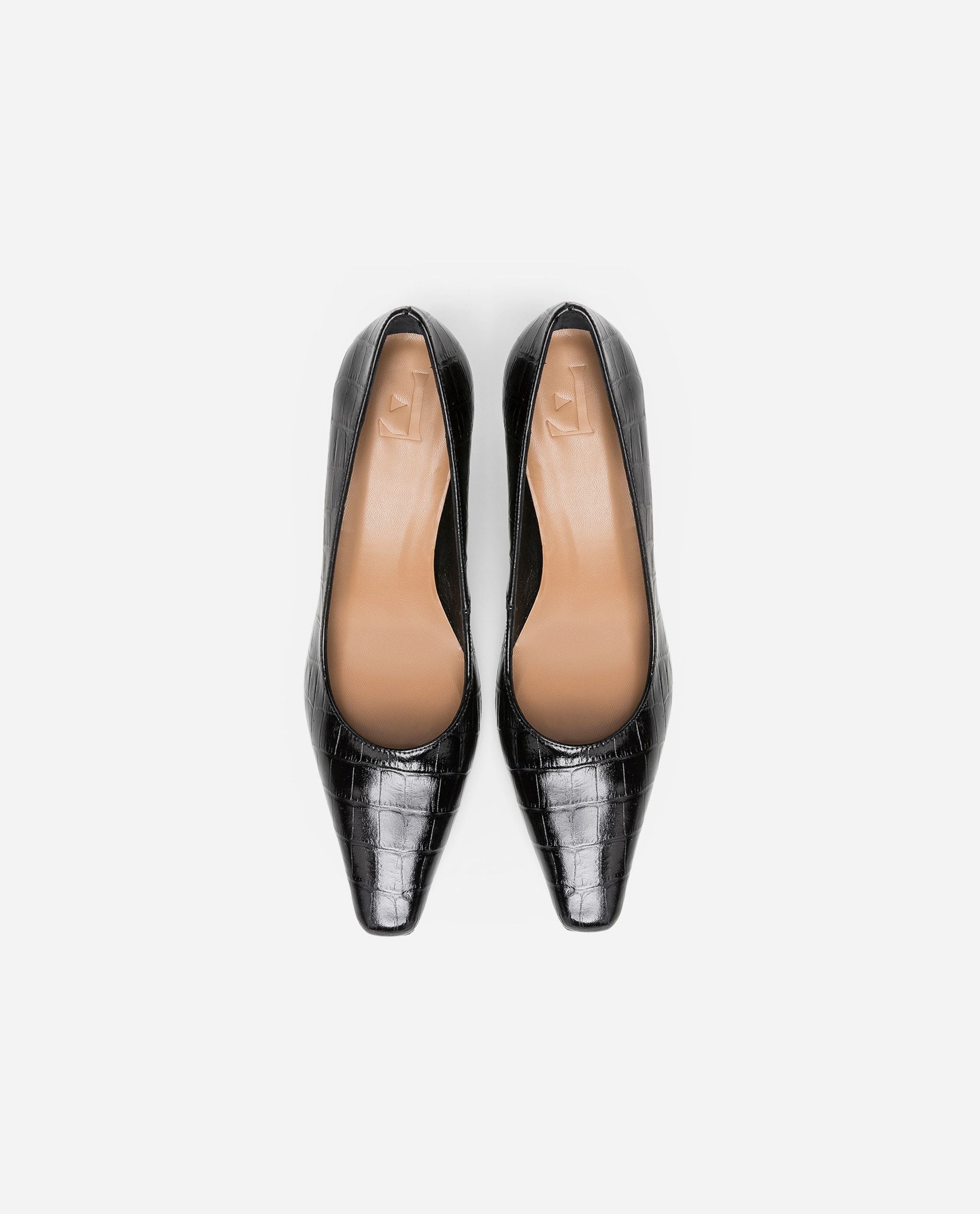 Iggy Nappa Black Croco Shoes 20010411217-001 - 6